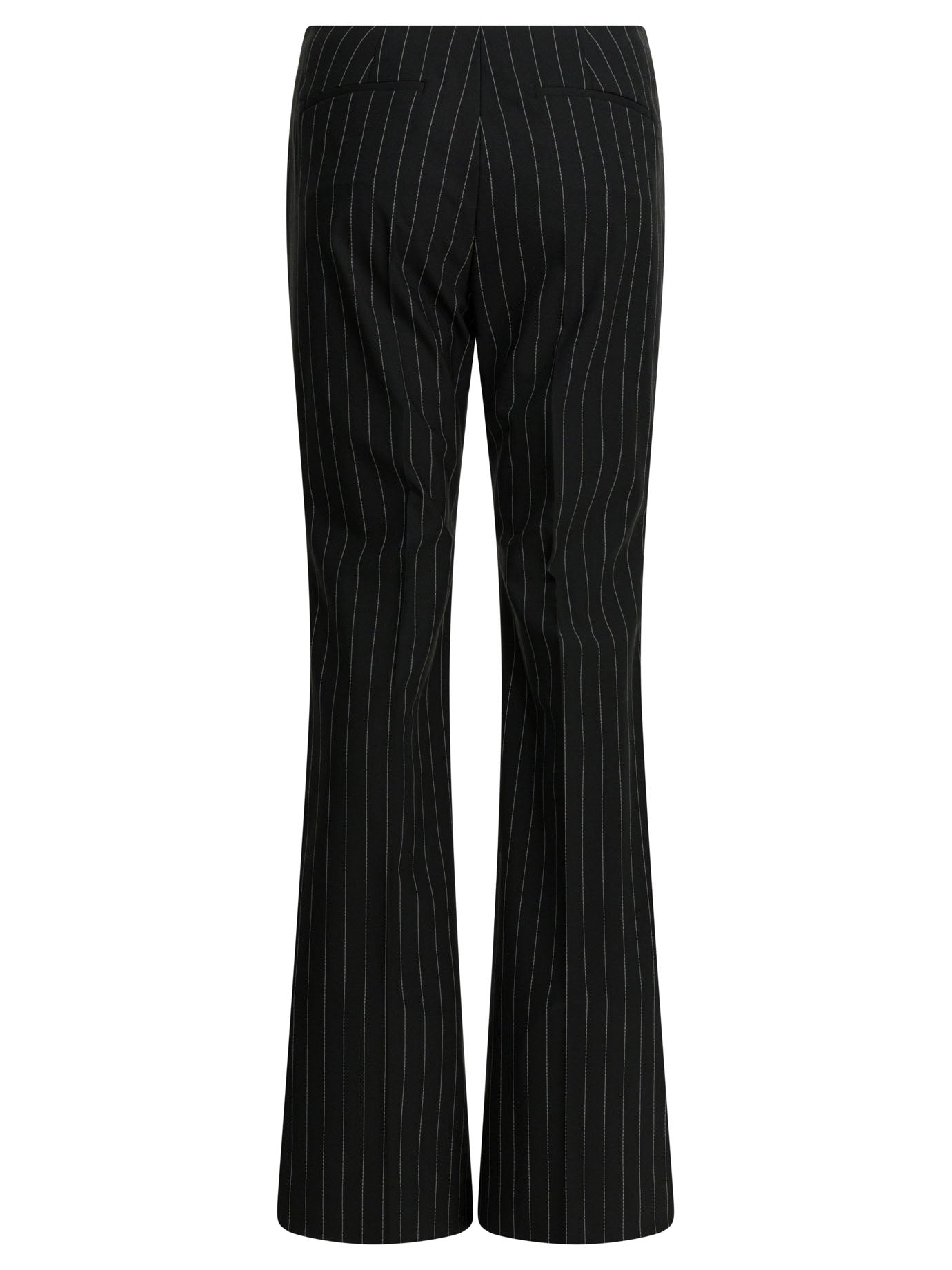 Max Mara Sportmax Pinstripe Pants In Virgin Wool