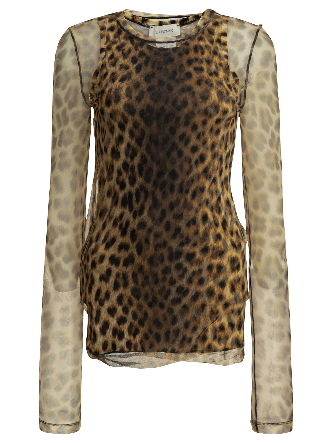 Max Mara Sportmax Fitted Animalier Top