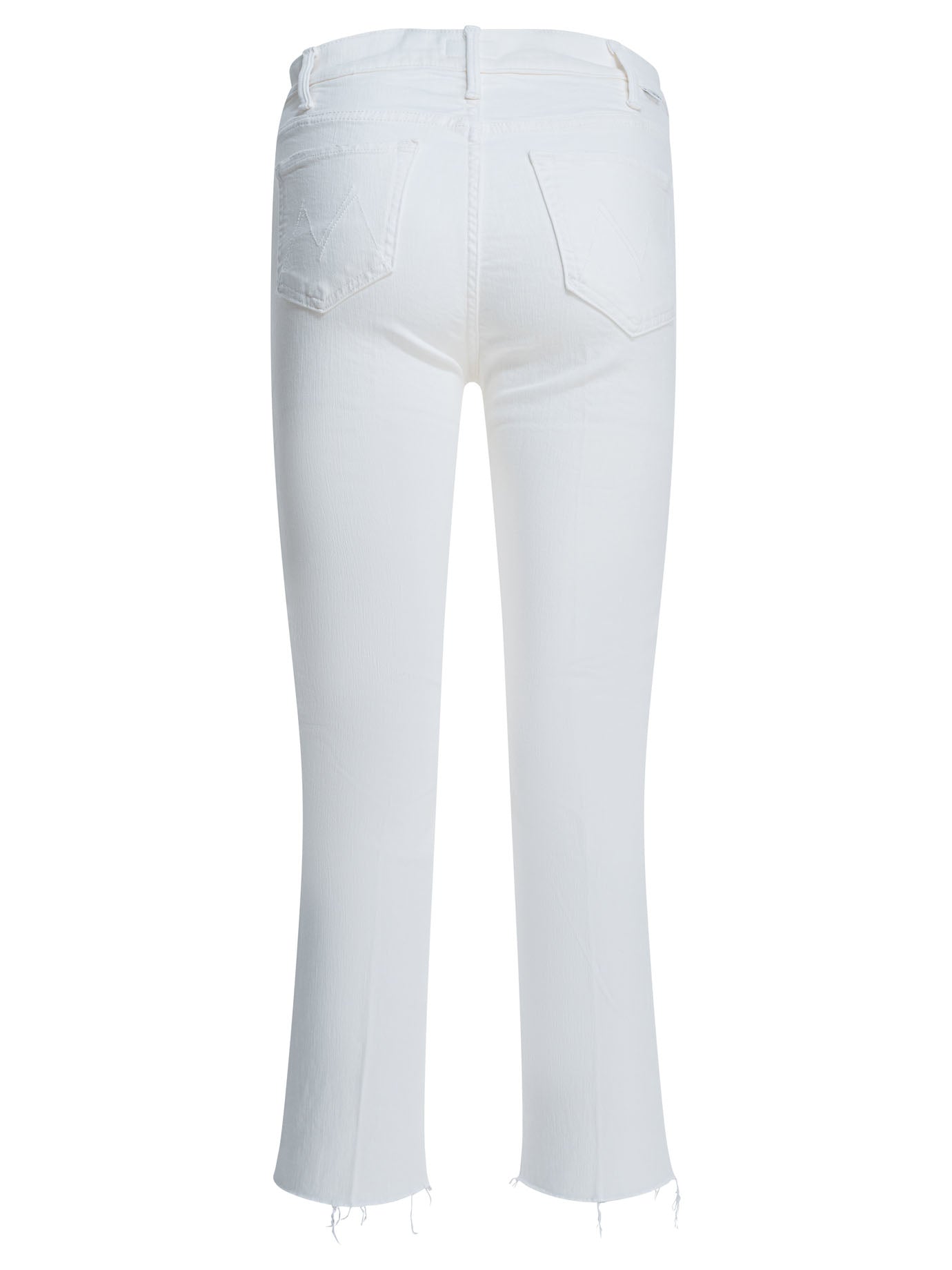 MOTHER Denim Hustler Ankle Fray Flared Jeans