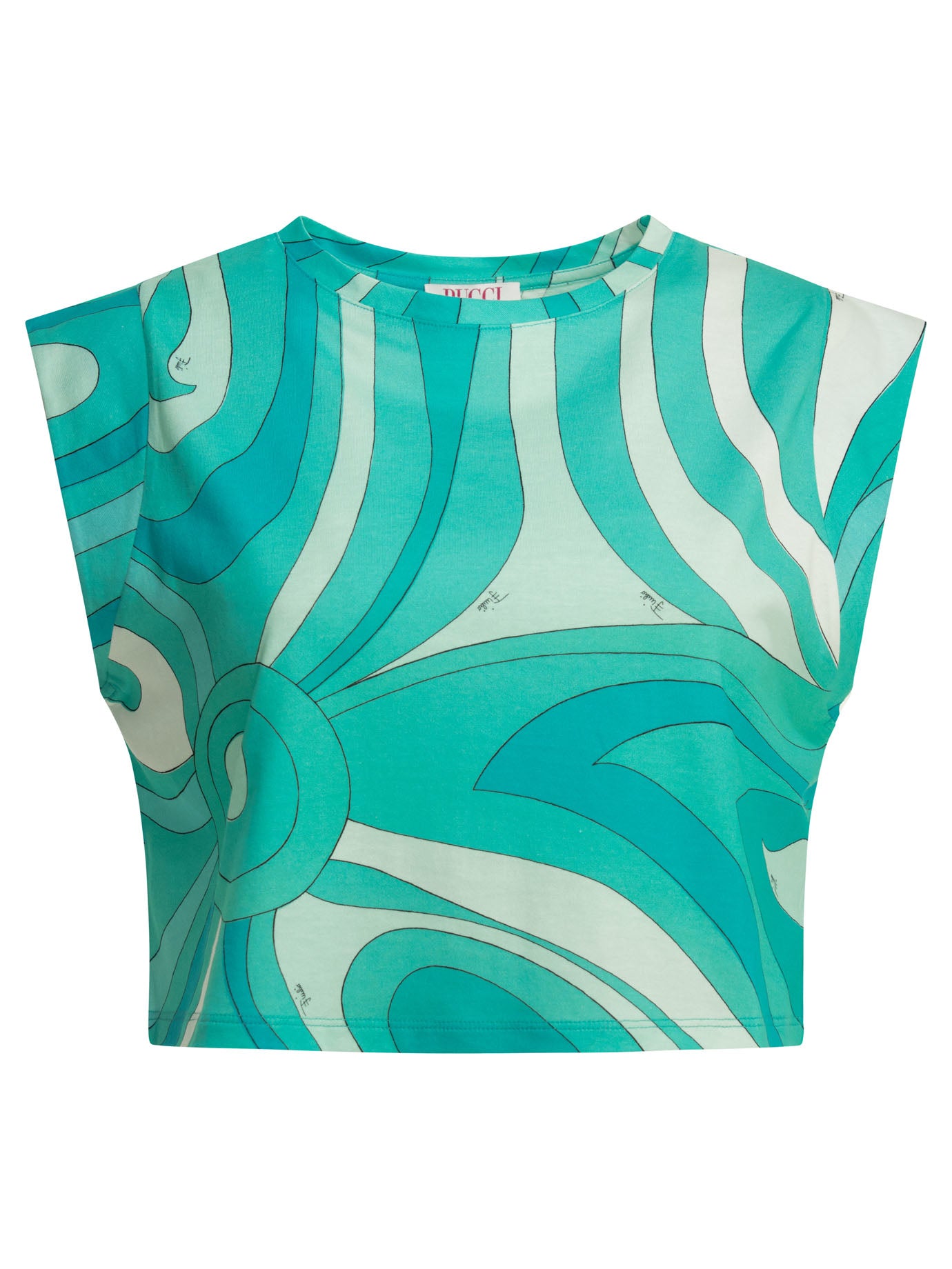 Pucci Marmo Cropped Top