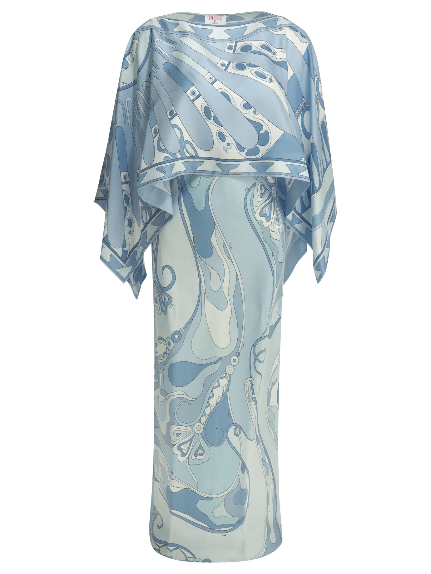 Pucci Orchid Slip Dress With Shrug Cover-Up