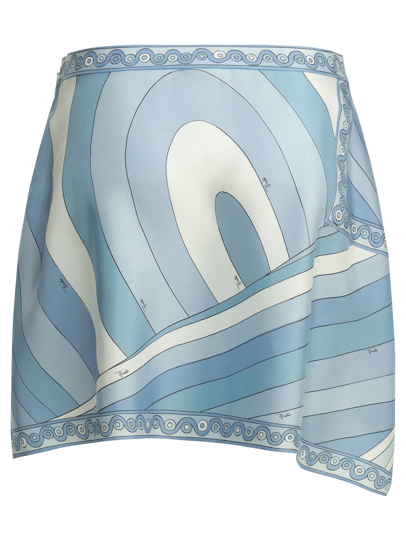 Pucci Iride Asymmetrical Miniskirt