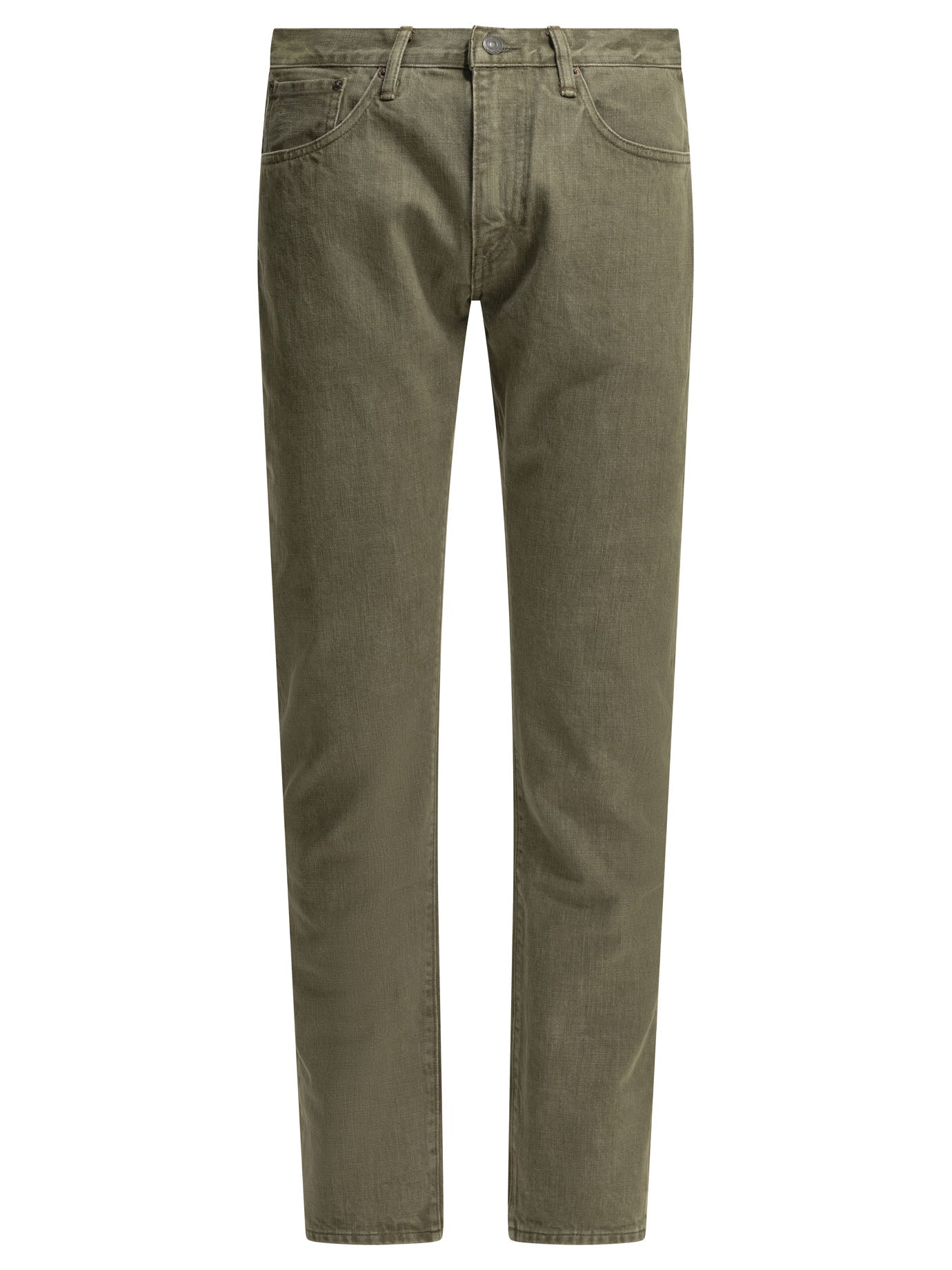 RRL by Ralph Lauren Olive Straight-Leg Jeans