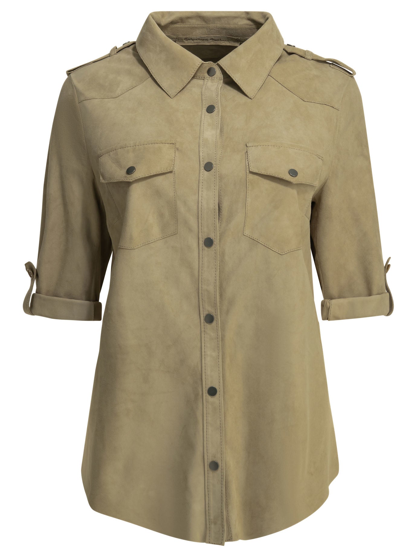 Salvatore Santoro Casual Suede Shirt