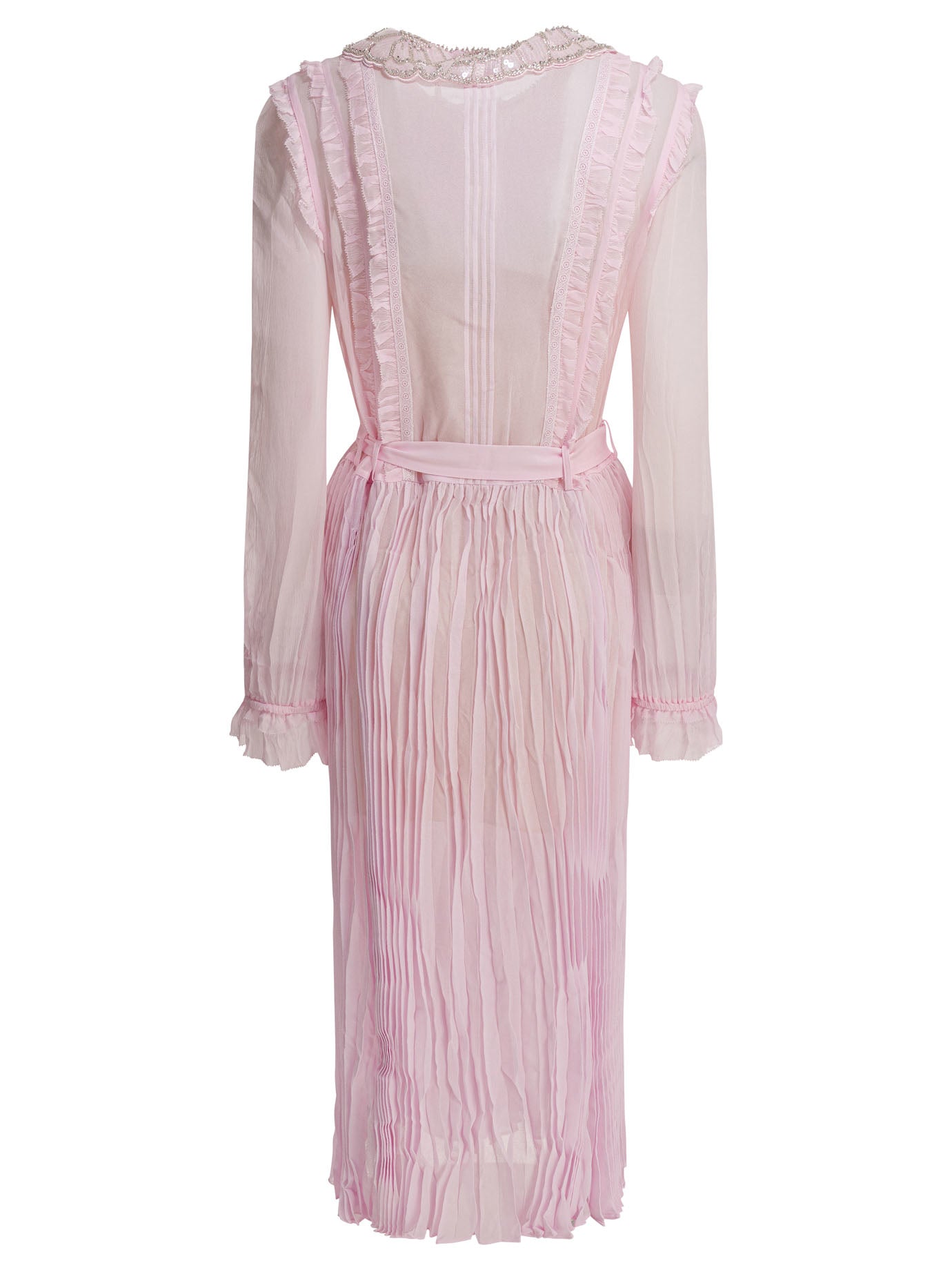 Self-portrait Pleated Georgette Midi Dress