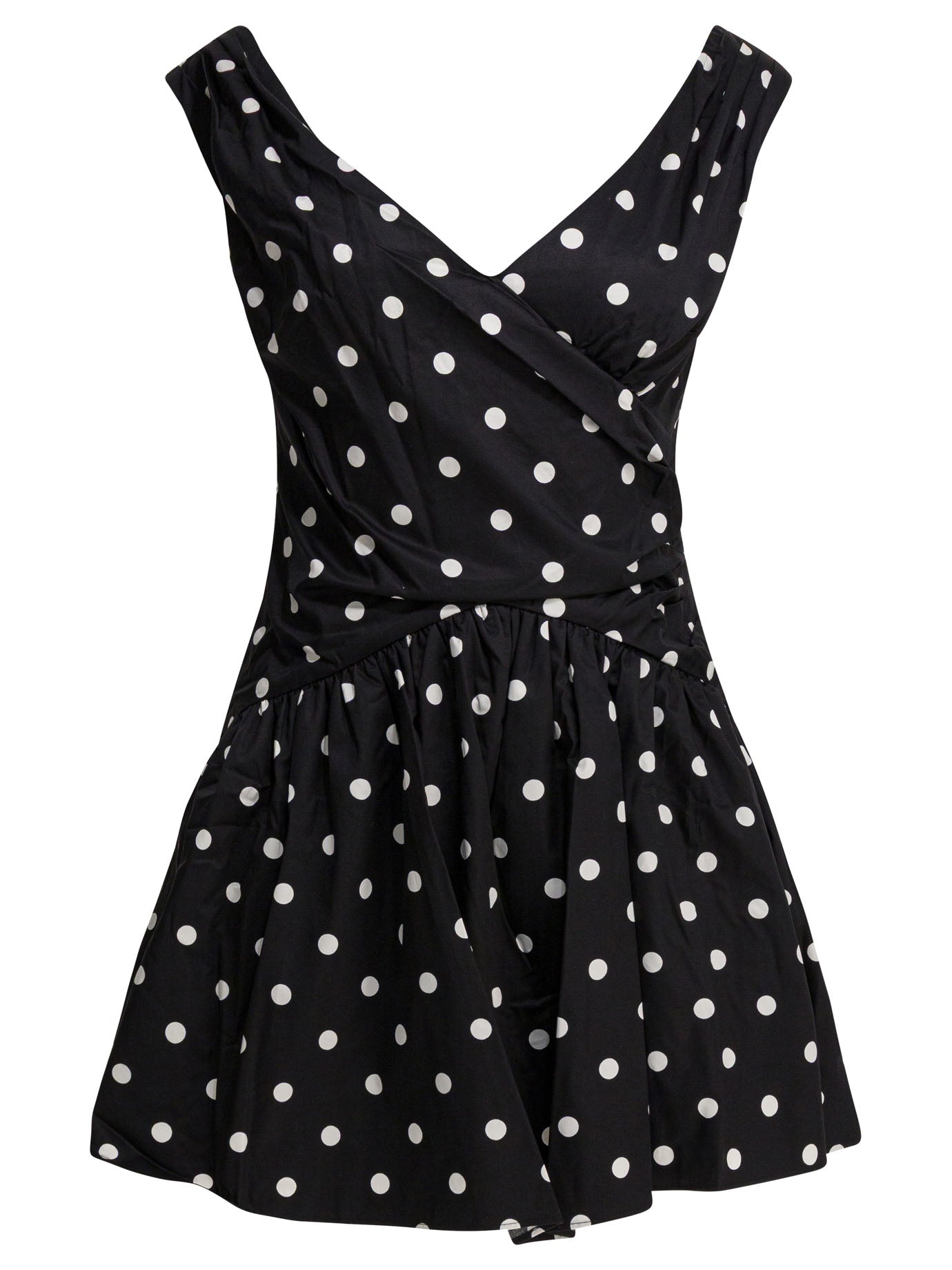 Self-portrait Polka Dot Flared Dress