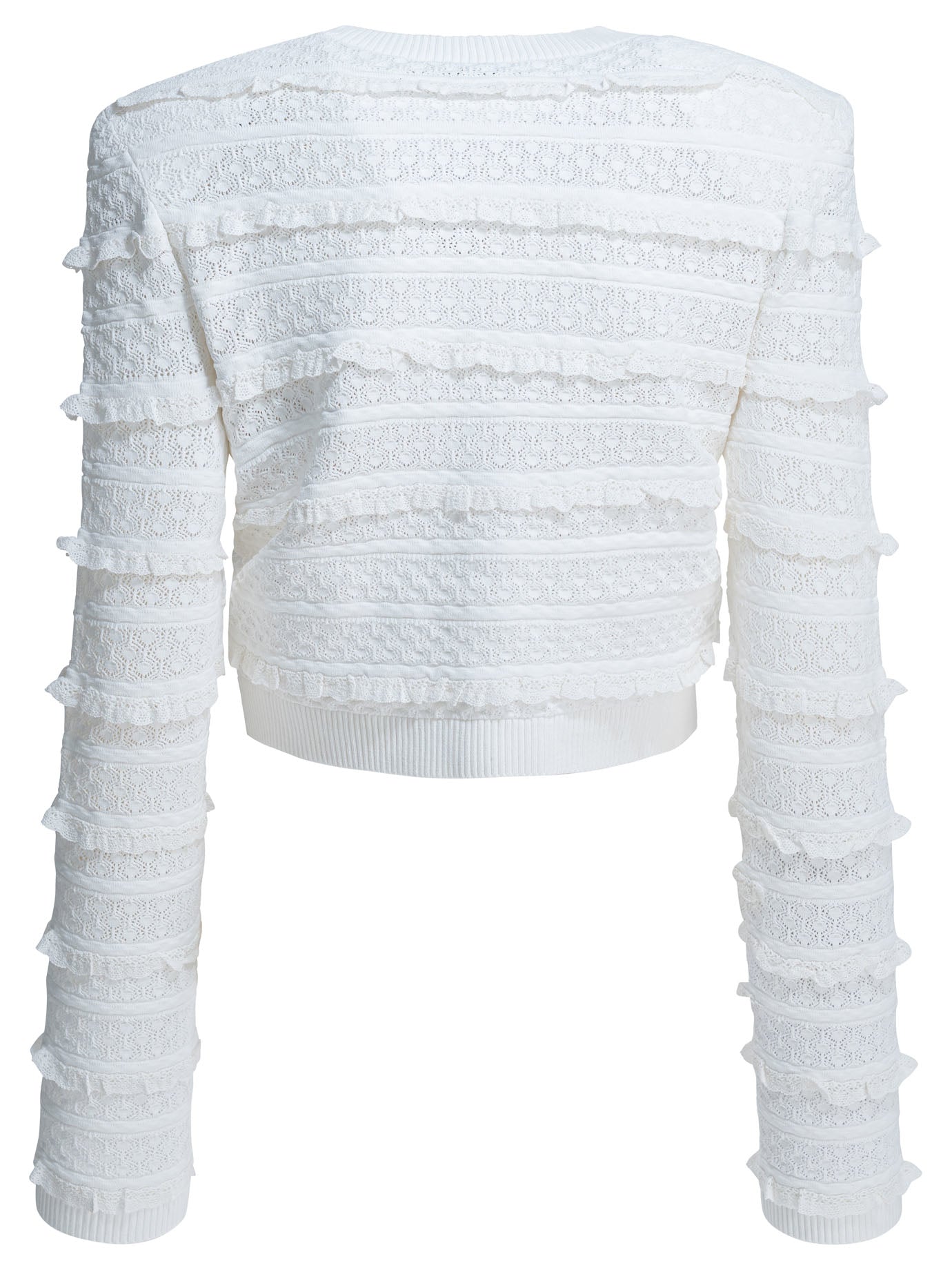 Self-portrait Woven Knit Cardigan