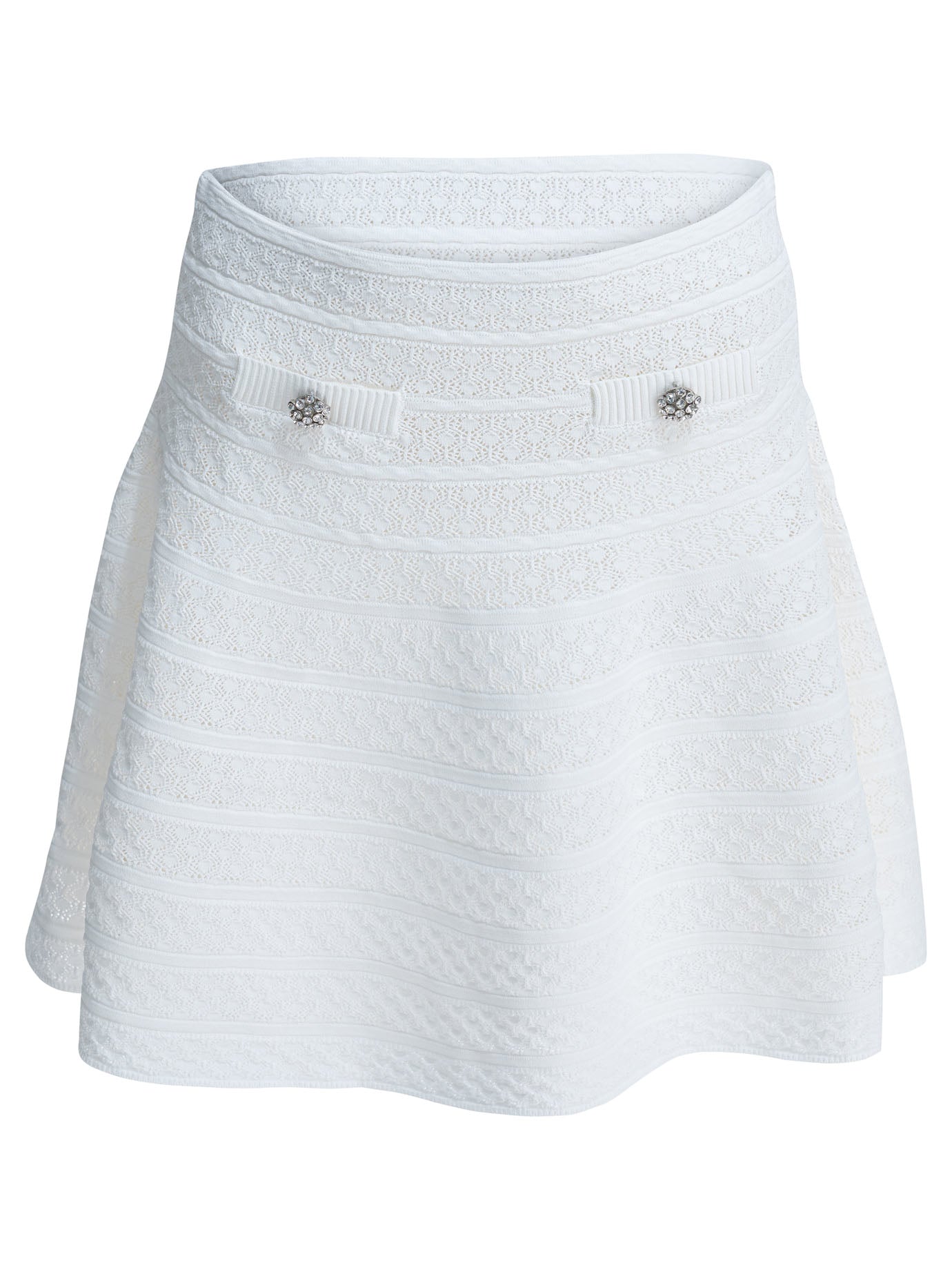 Self-portrait Textured Knit Miniskirt