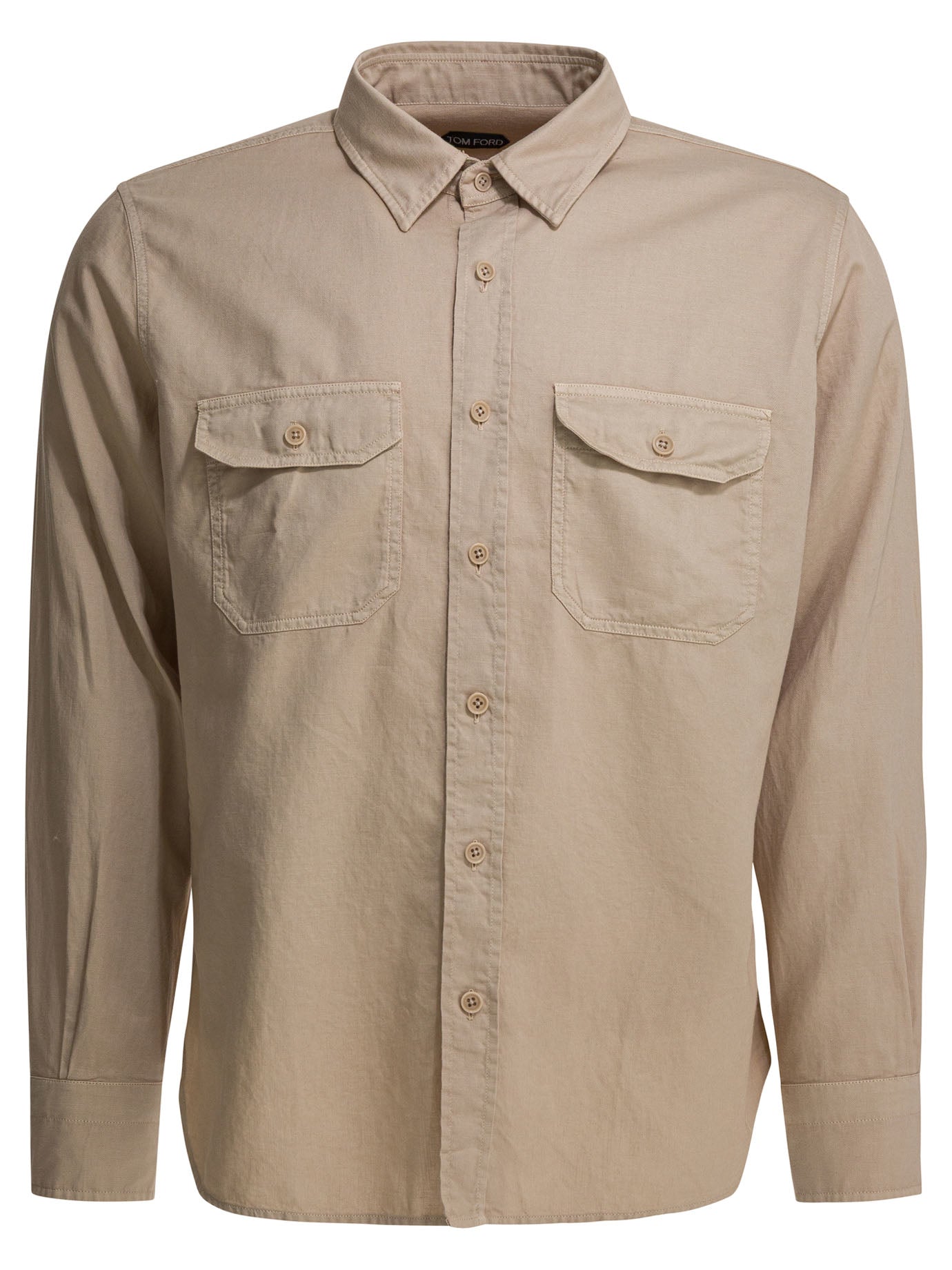 Tom Ford Military Linen Blend Shirt