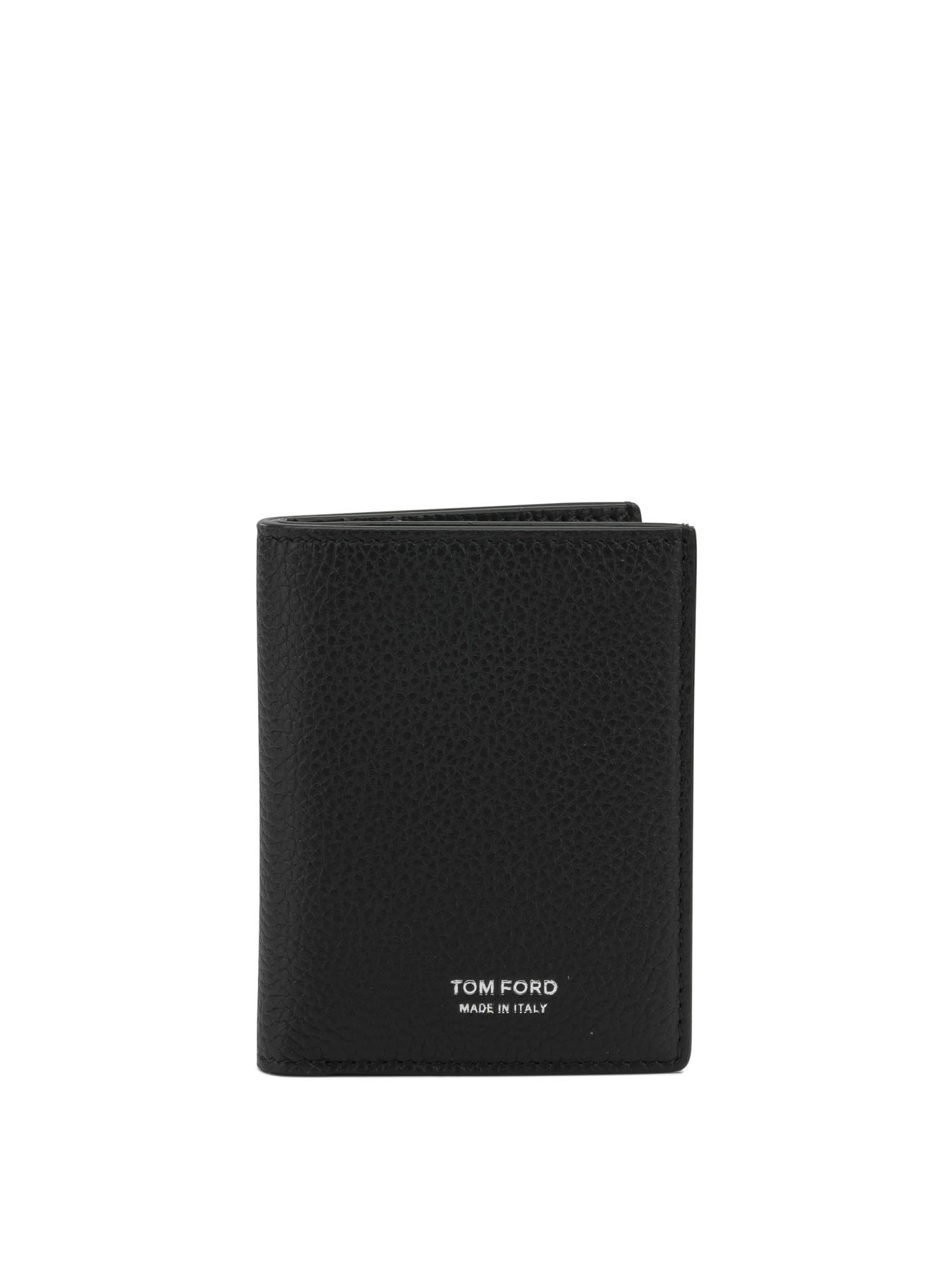 Tom Ford Grain Leather Folding Card Holder