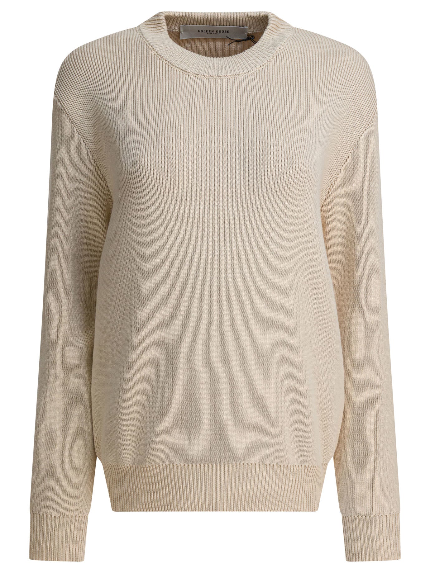 Golden Goose Crewneck Sweater With Reverse Logo
