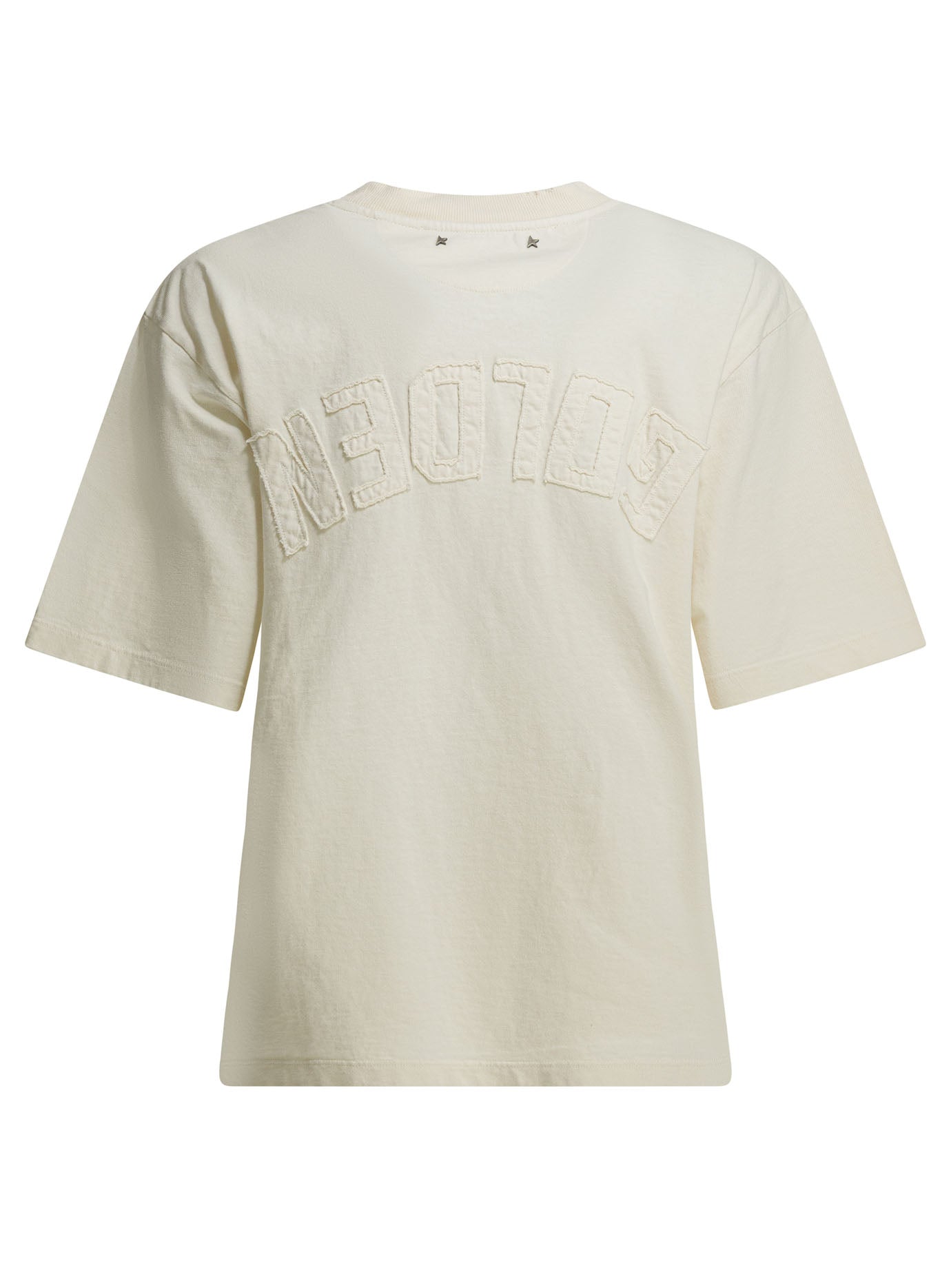 Golden Goose Crew Neck T-Shirt With Reverse Logo