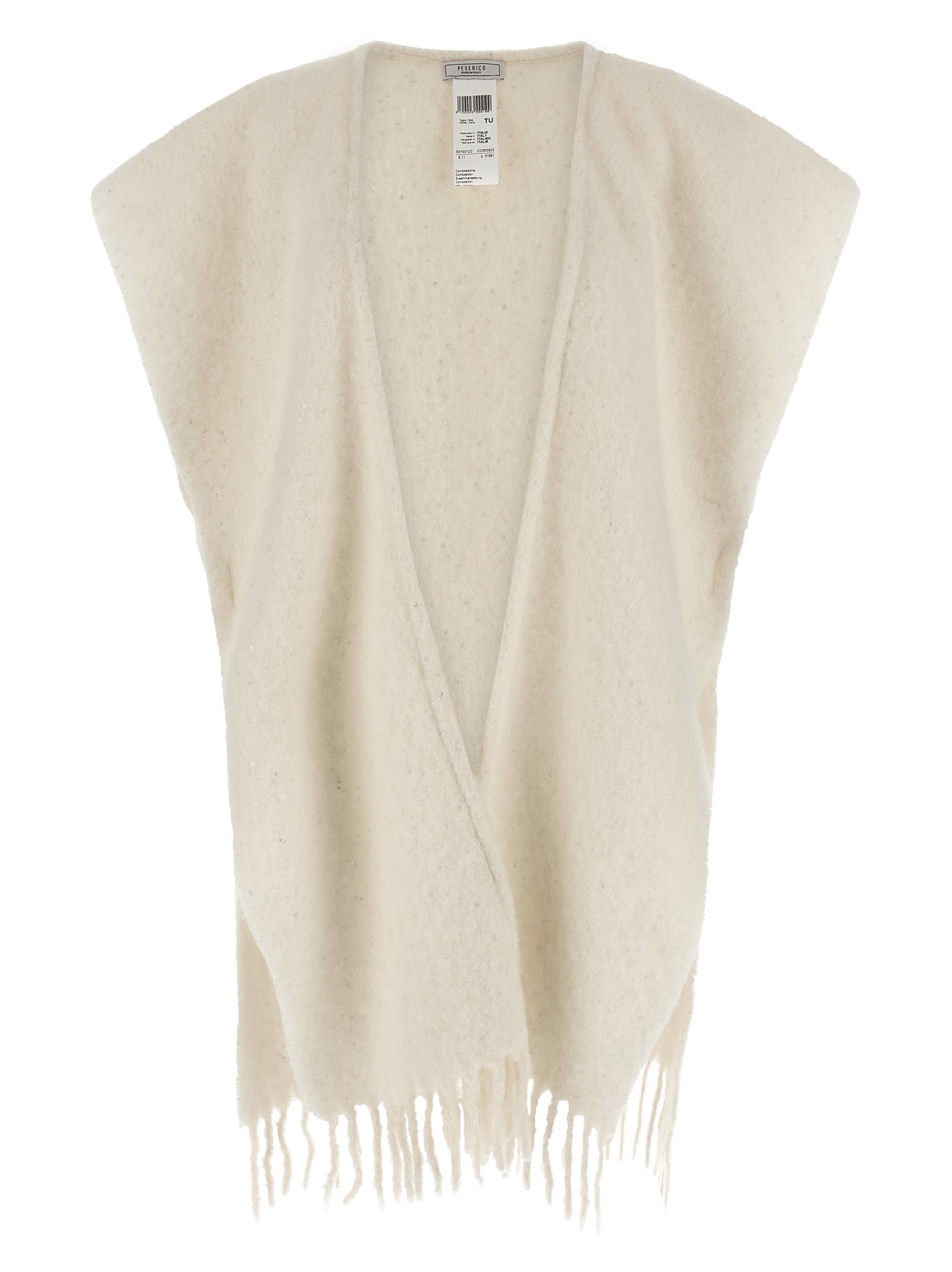 Peserico Bouclé Yarn Cape