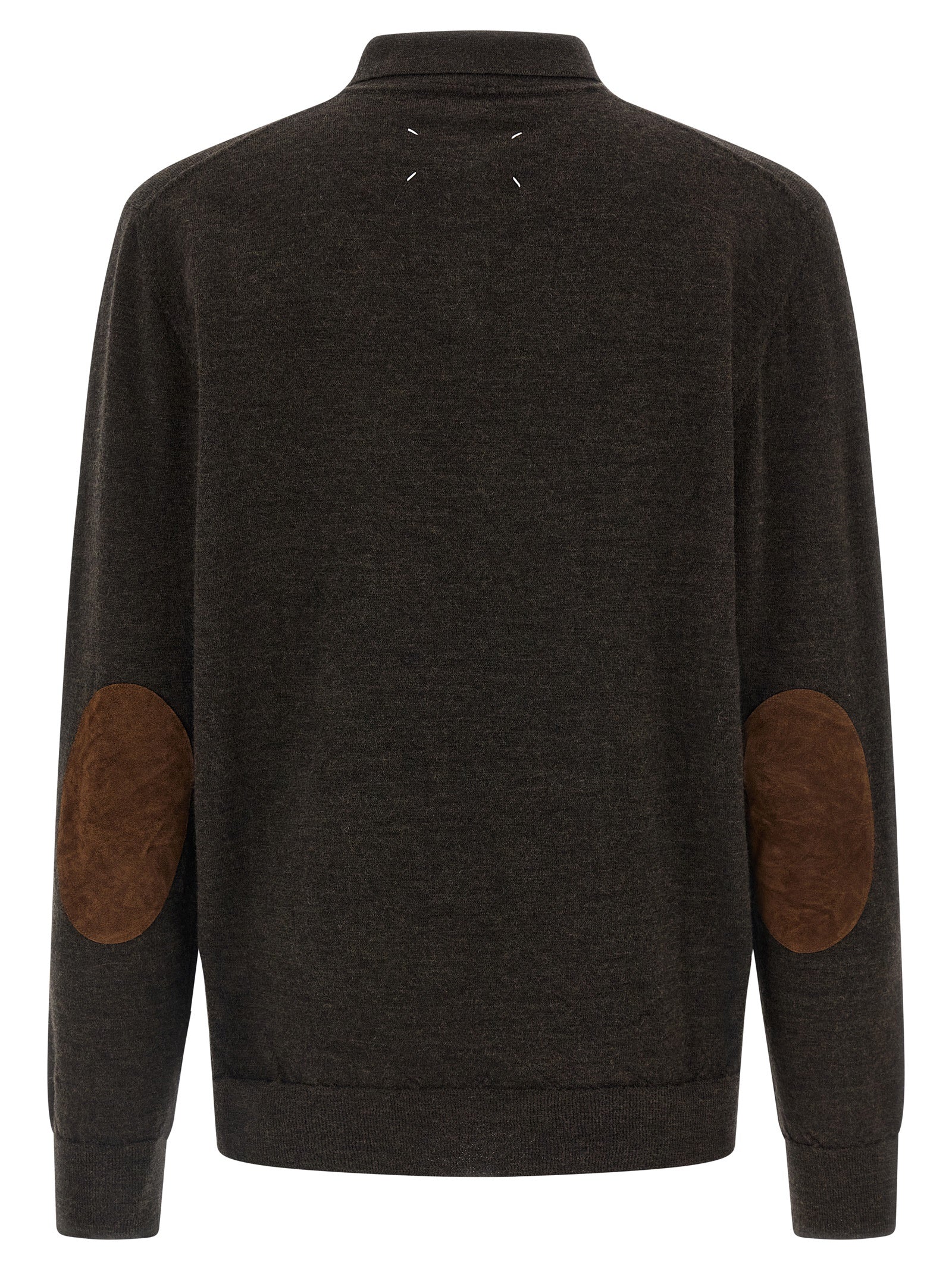 Maison Margiela Suede Patch Polo Shirt