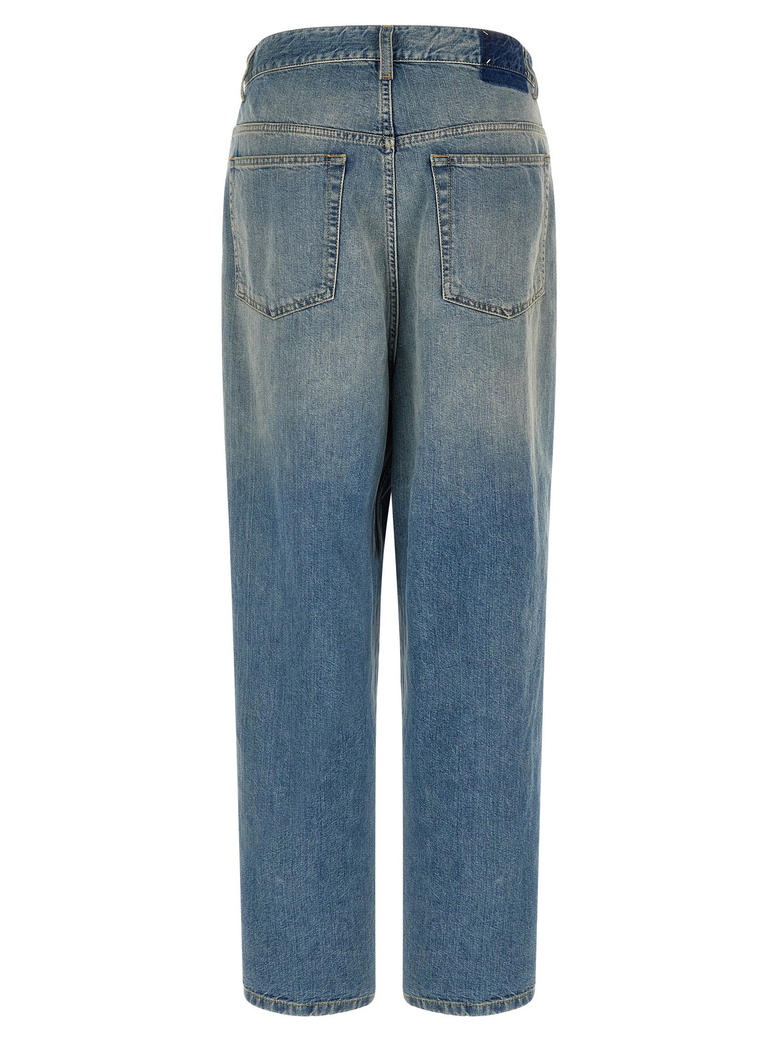Maison Margiela 'Wrap' Asymmetric Closure Jeans