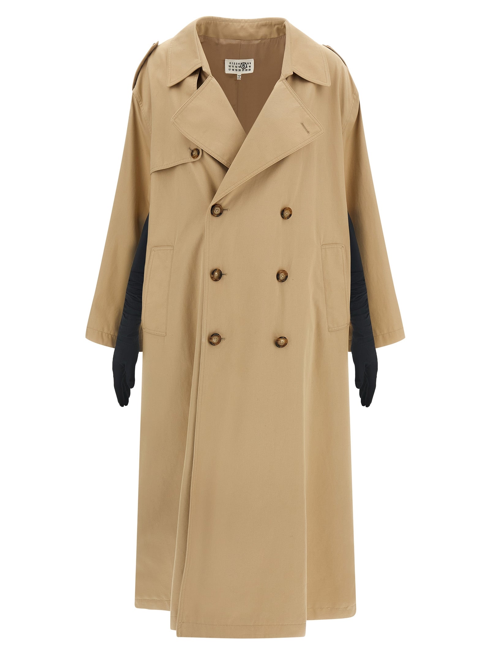 Mm6 Maison Margiela Trench Coat With Gloves