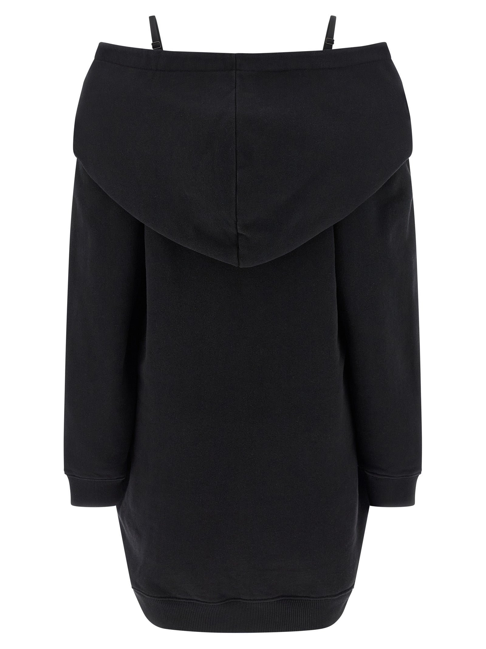 Mm6 Maison Margiela Off-Shoulder Hooded Dress