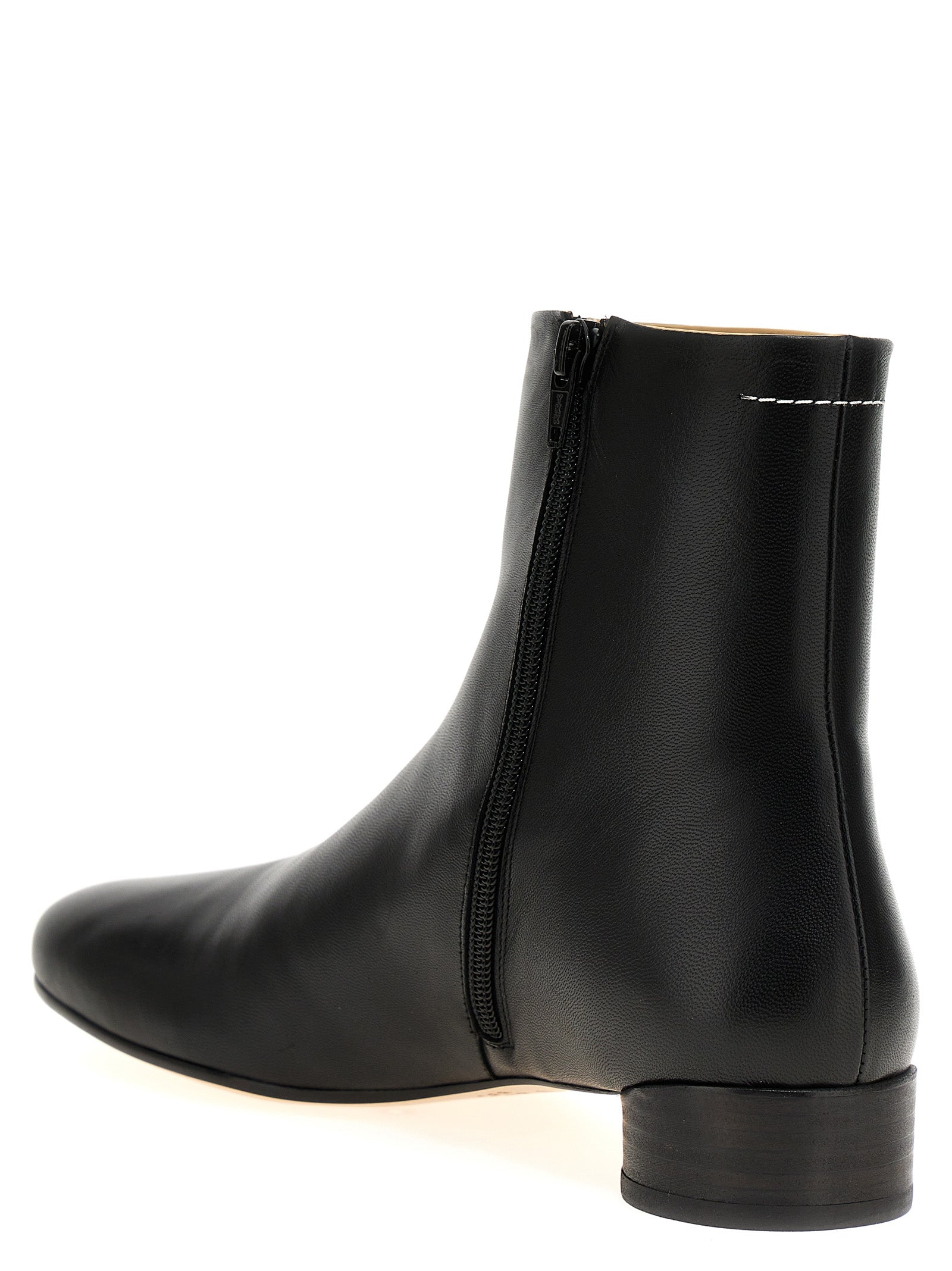 Mm6 Maison Margiela Ankle Boots With Shaped Toe