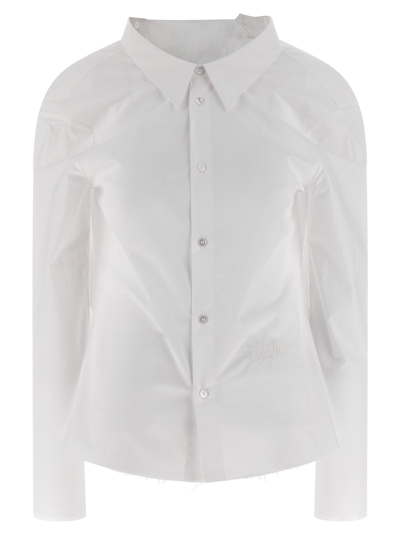 Mm6 Maison Margiela 'Numeric Signature Mm6' Embroidered Shirt
