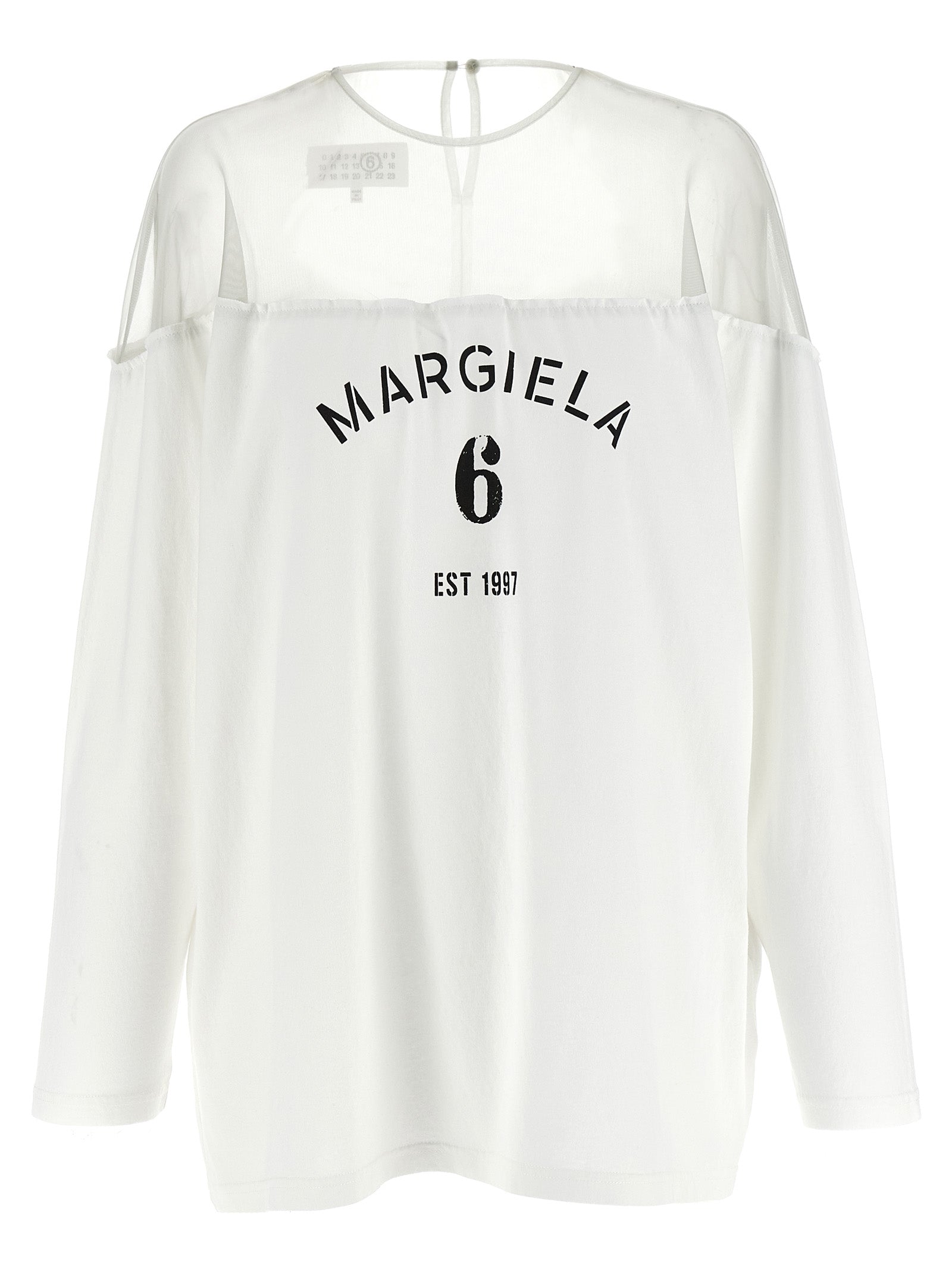 Mm6 Maison Margiela Tulle Insert T-Shirt