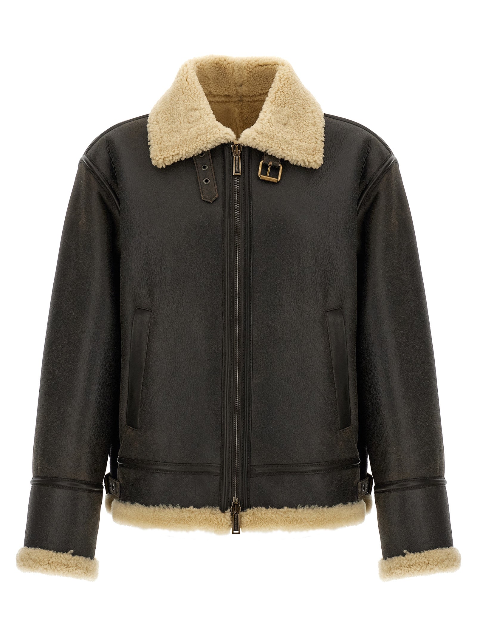 Dsquared2 'Aviator' Sheepskin Jacket