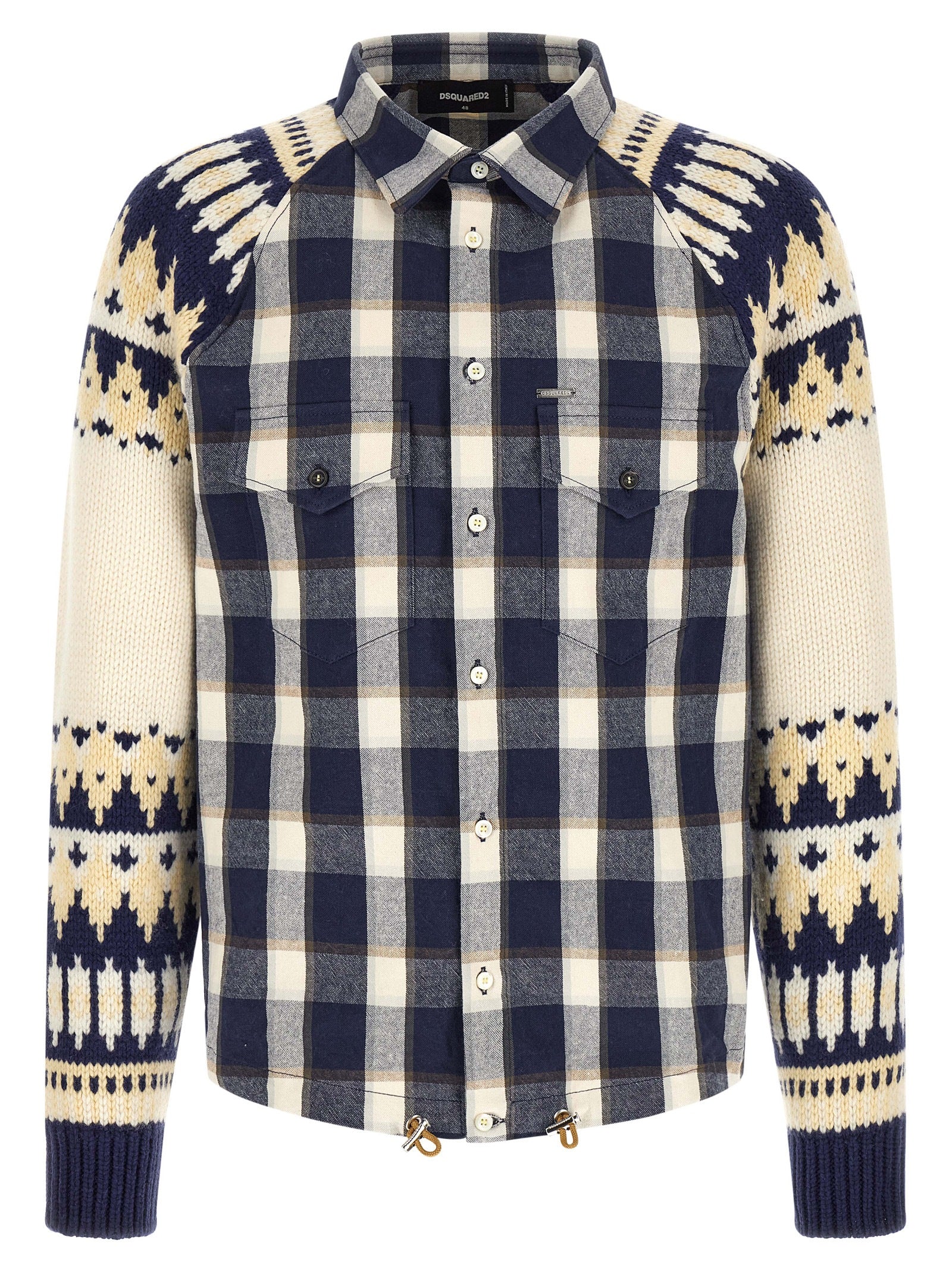 Dsquared2 'Classic Check Drawstring' Shirt