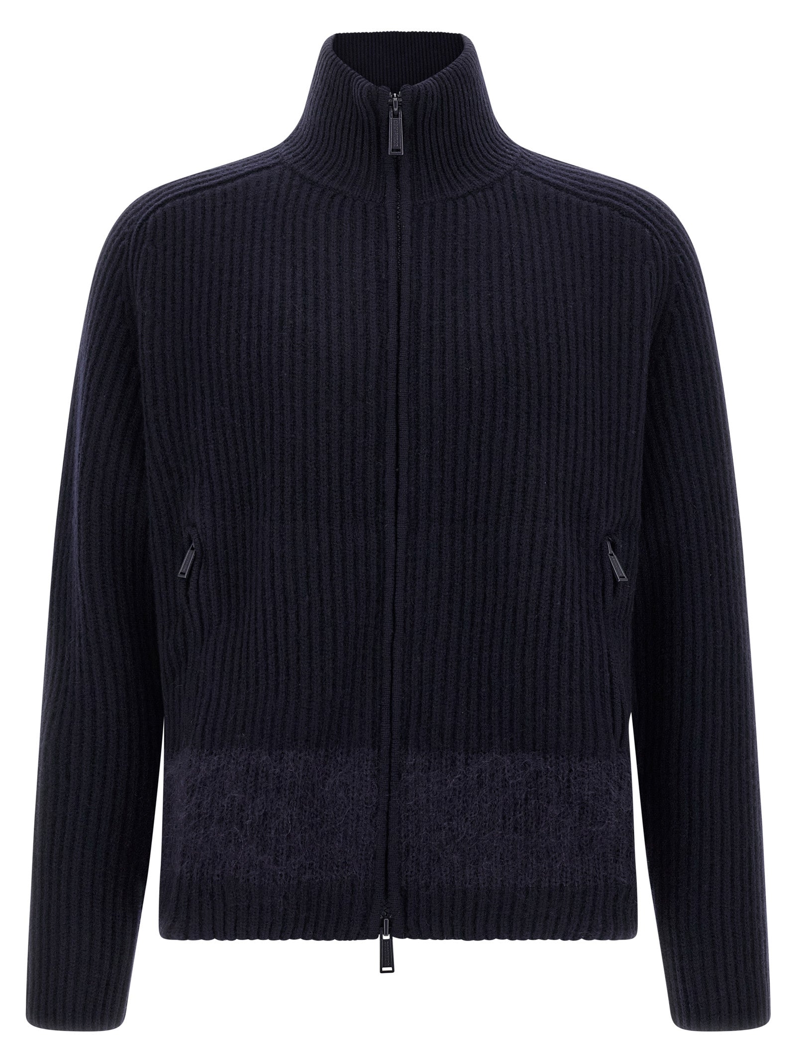 Dsquared2 Carded Wool Insert Cardigan