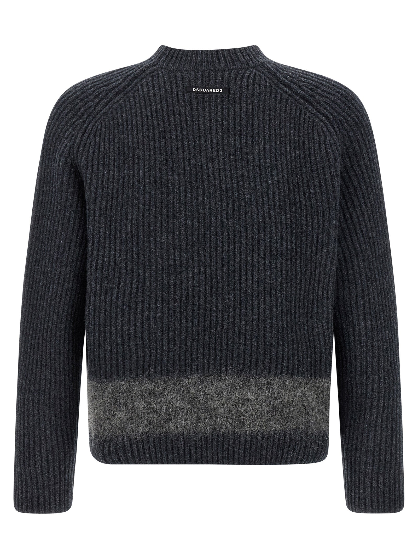 Dsquared2 Carded Wool Insert Sweater