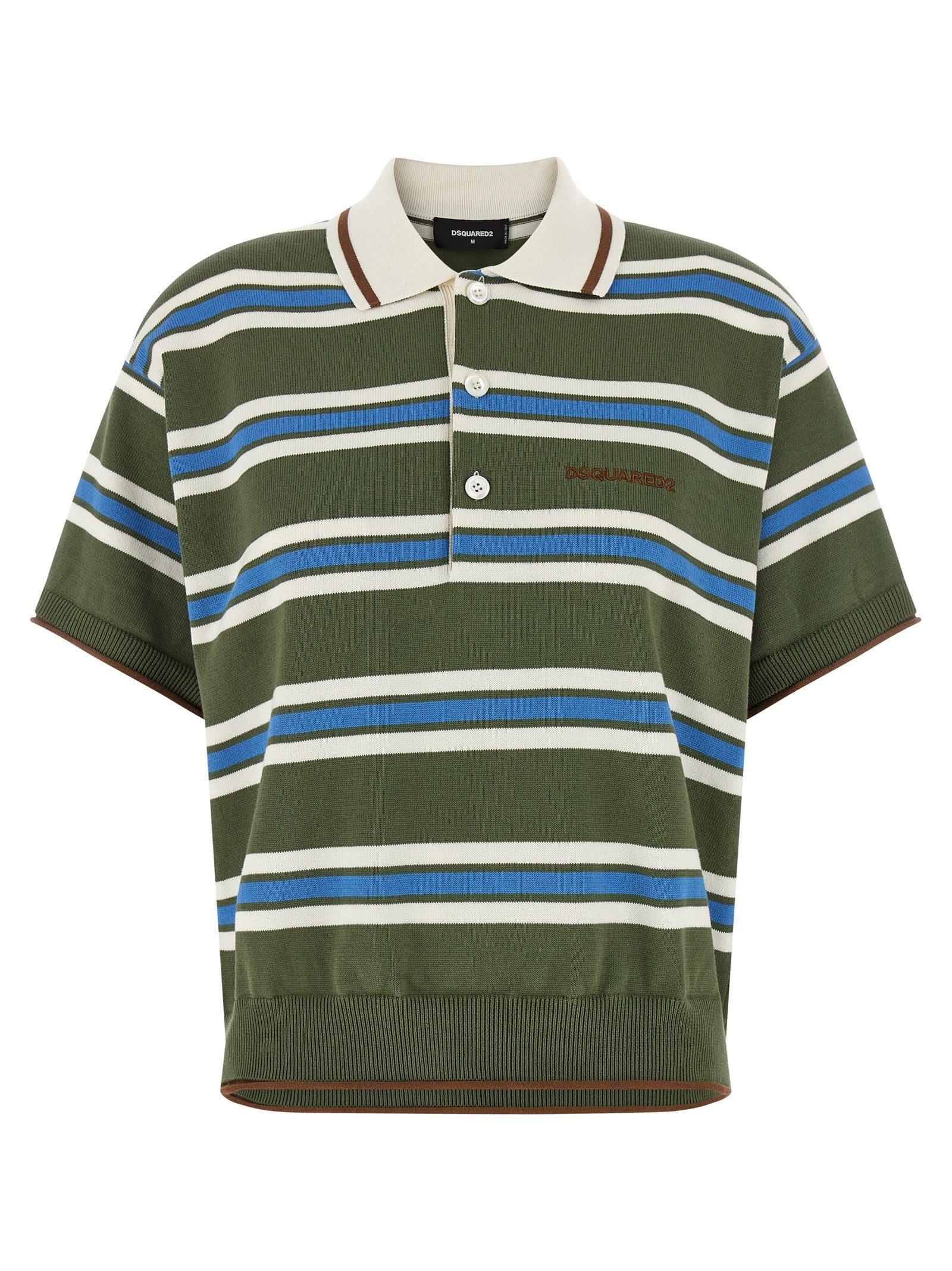 Dsquared2 'Striped Knit' Polo Shirt