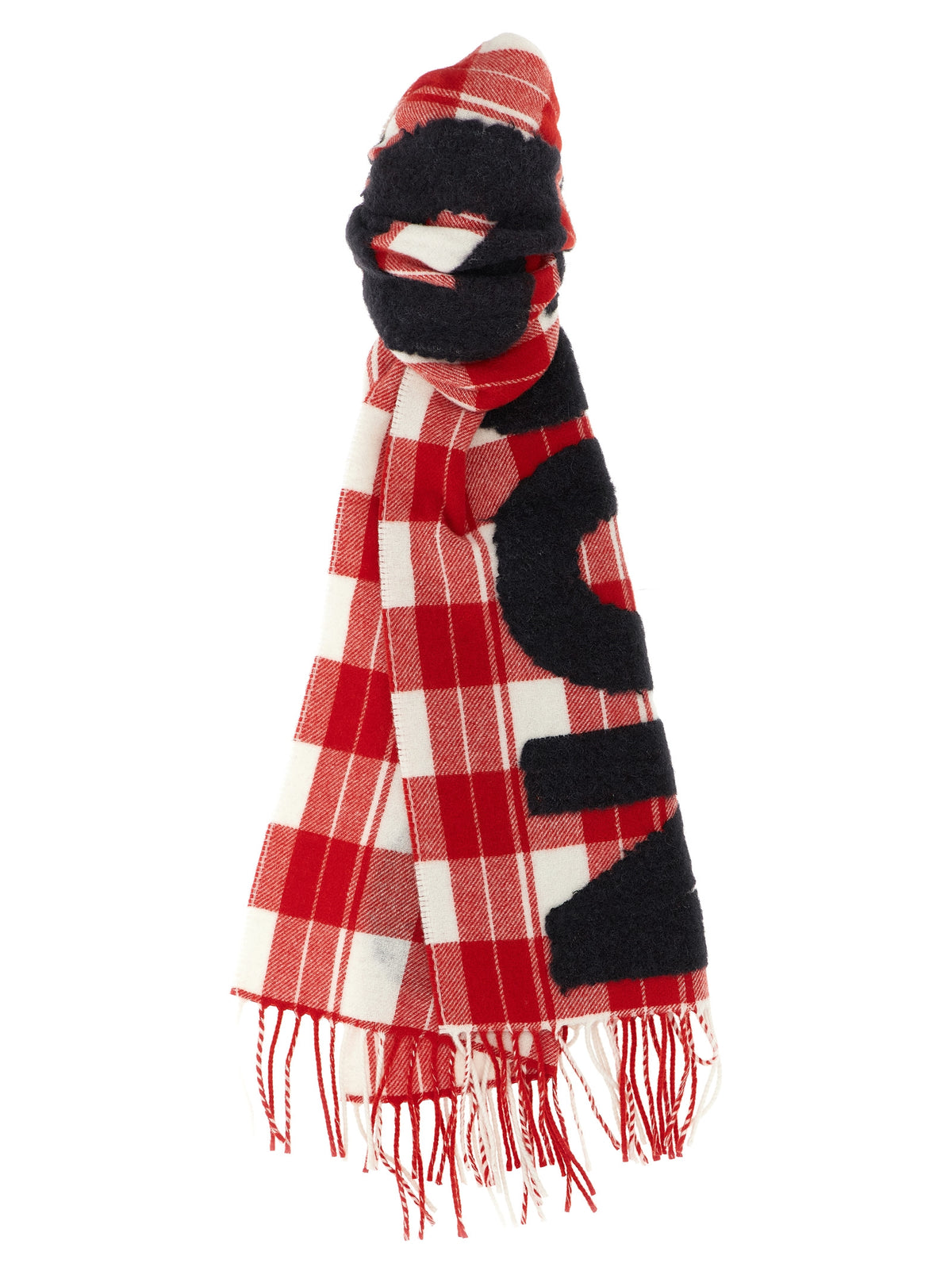 J.W.Anderson 'Checkered Logo' Scarf