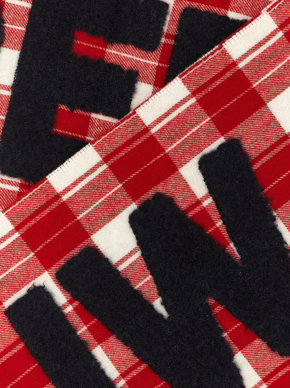 J.W.Anderson 'Checkered Logo' Scarf