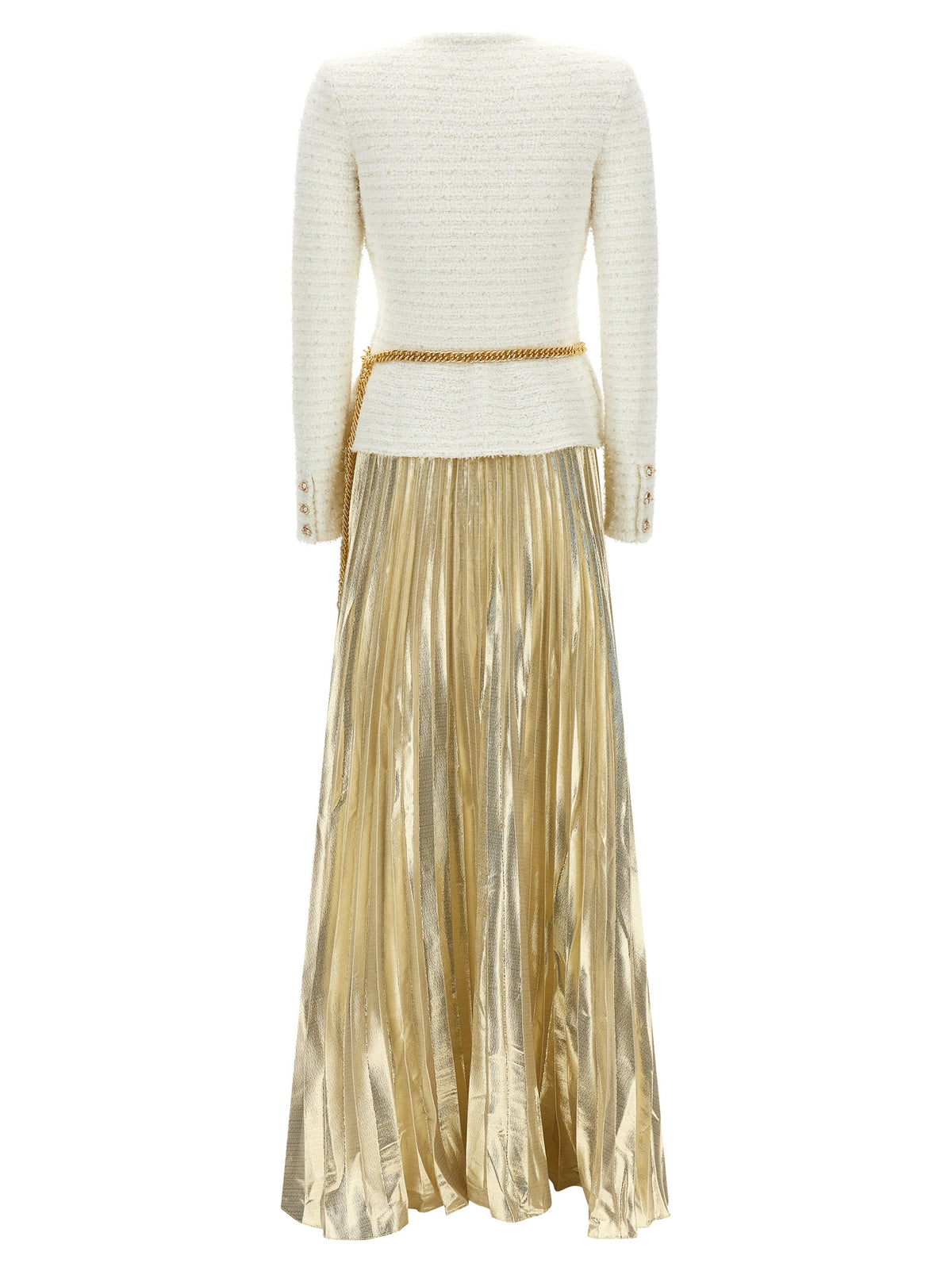 Self Portrait Long Pleated Skirt Dress