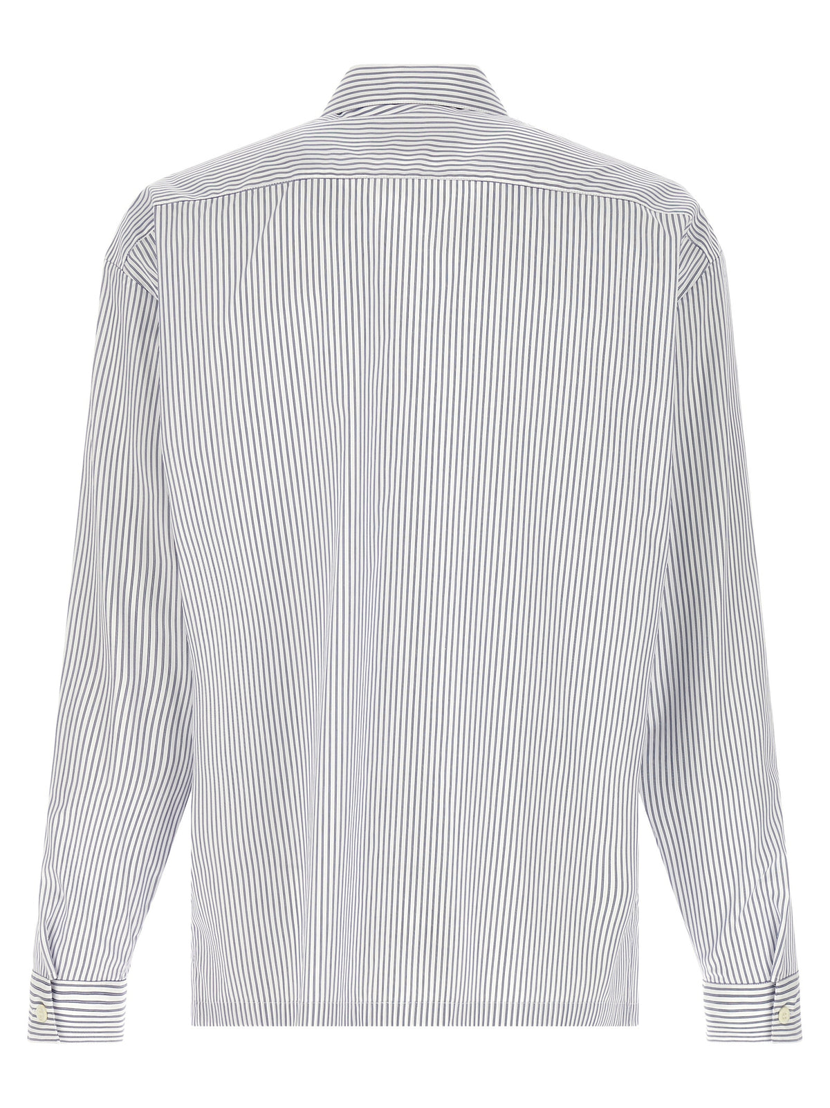 Prada Zip Striped Shirt