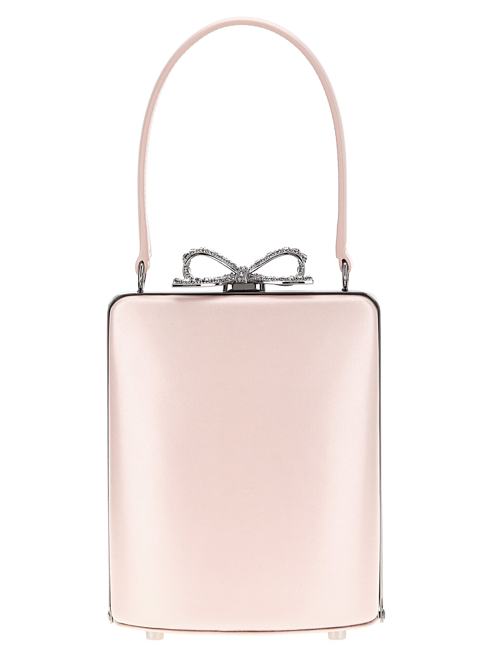 Self Portrait 'Pink Leather Mini Bow' Handbag