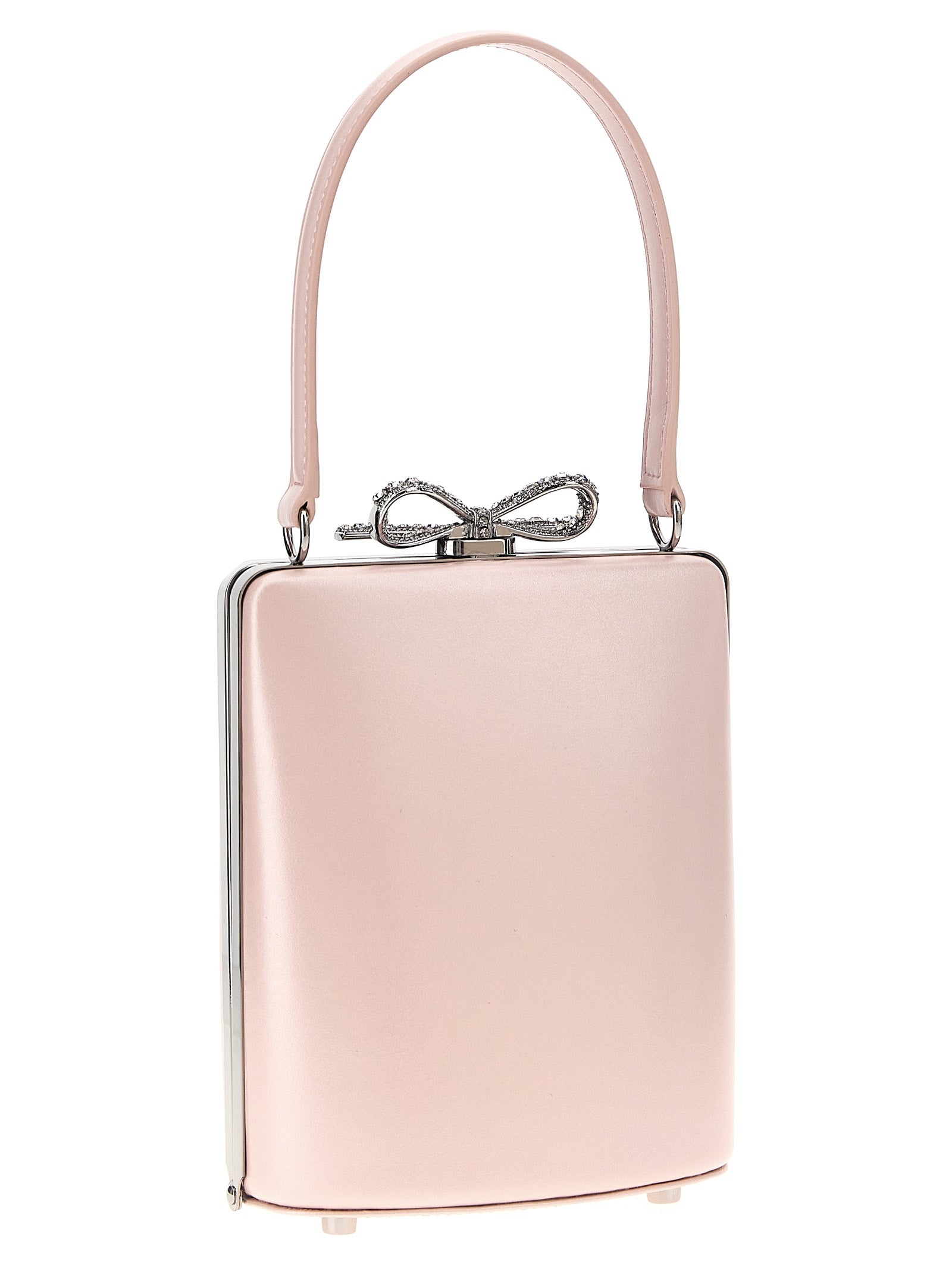 Self Portrait 'Pink Leather Mini Bow' Handbag