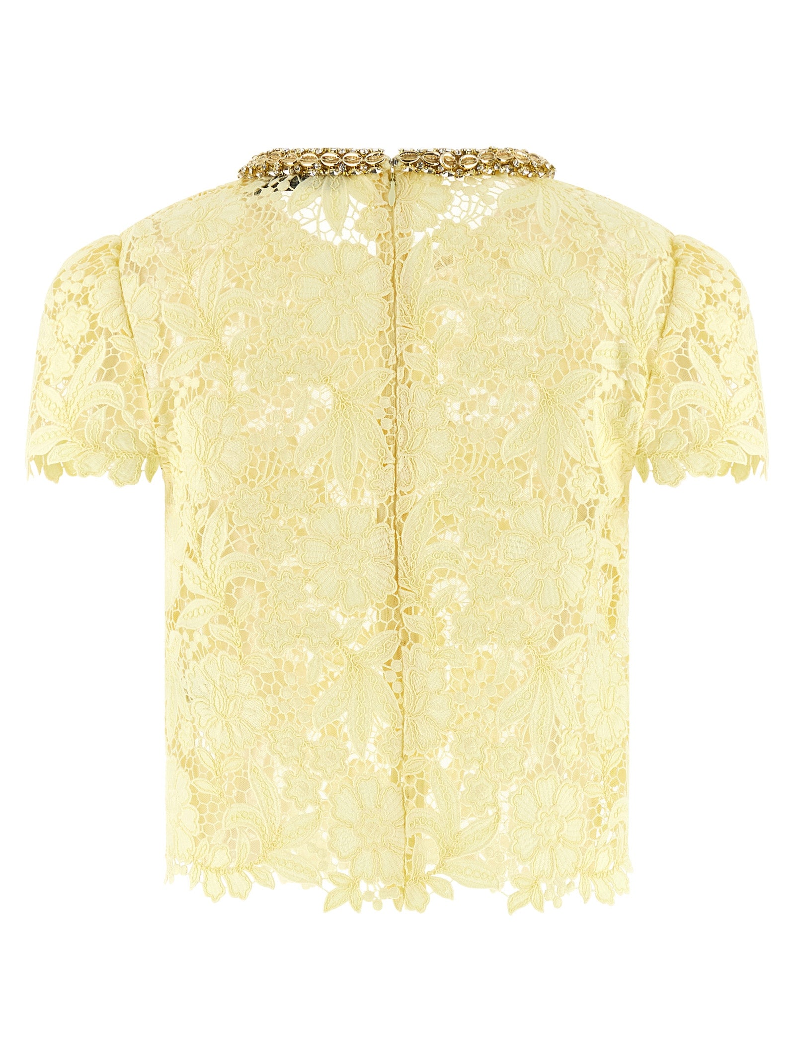 Self Portrait 'Yellow Lace' Top