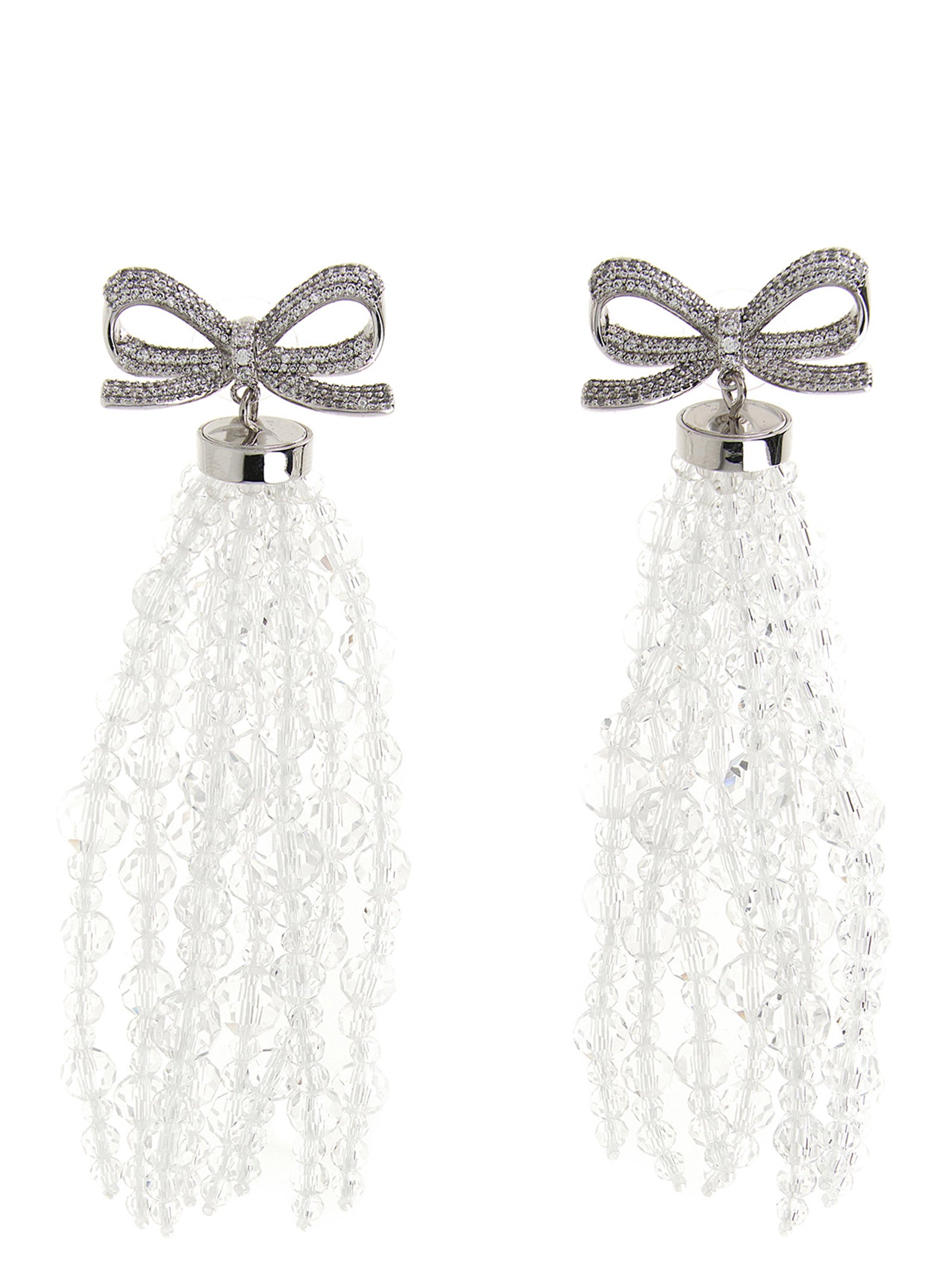 Self Portrait 'Bow Beaded Waterfall' Earrings
