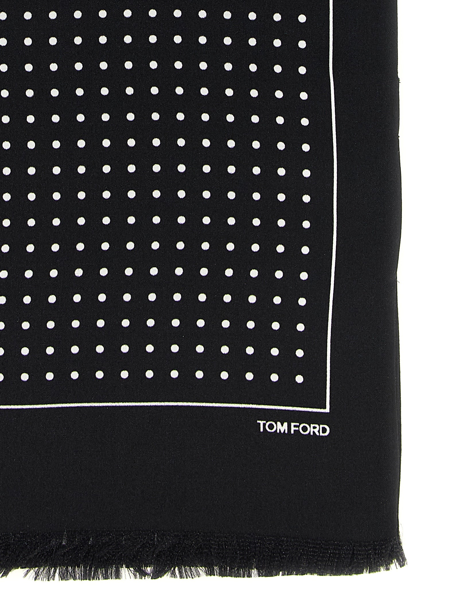 Tom Ford Polka Dot Silk Scarf