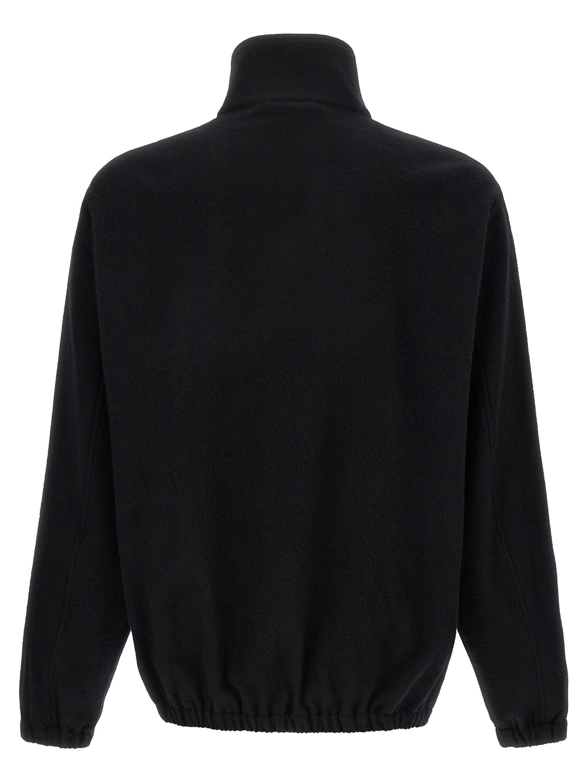 Ssstein Black Half-Zip Fleece Sweater