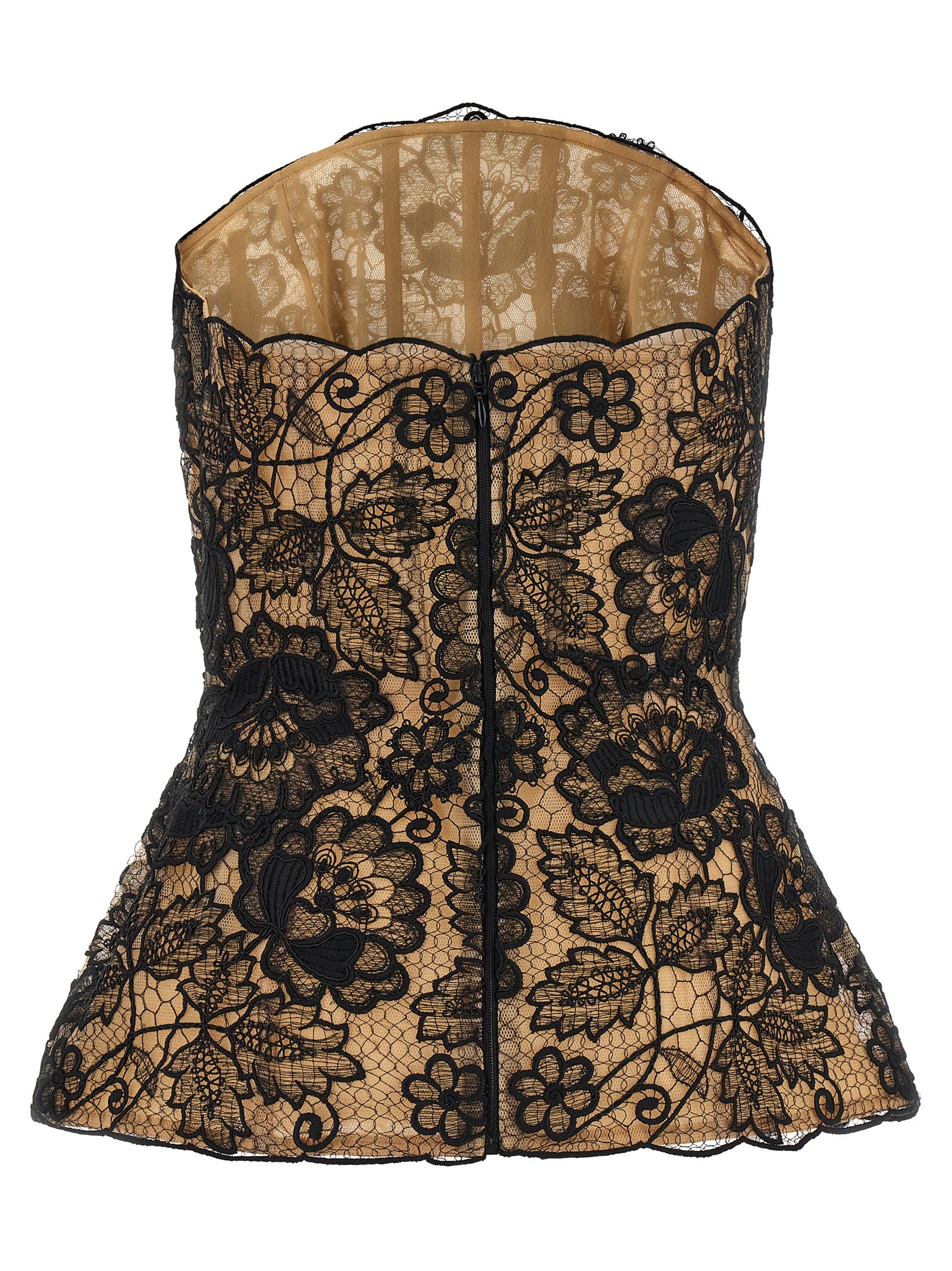 Elie Saab Guipure Lace Corset