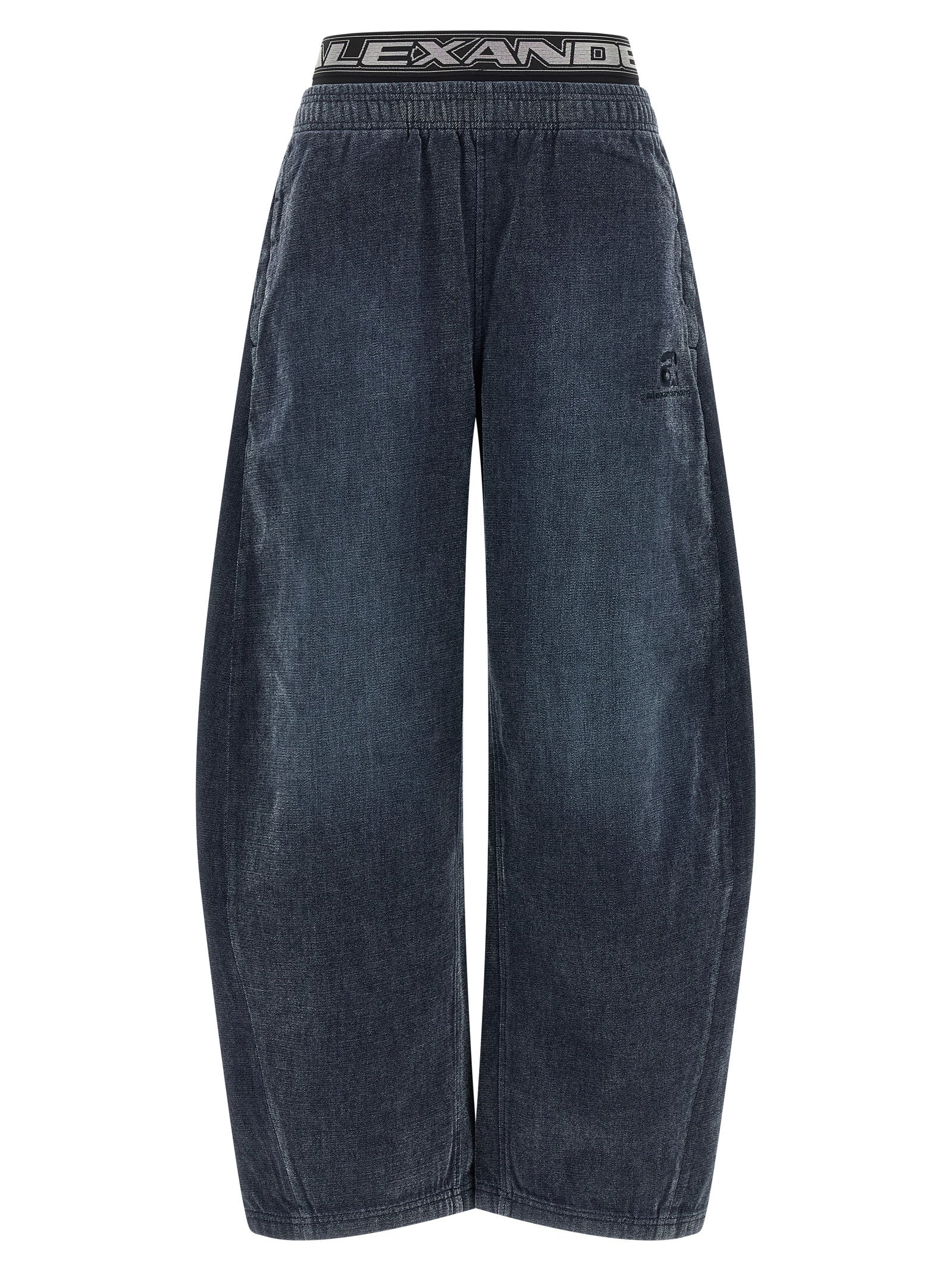 Alexander Wang Denim Pants With Elastic Waistband
