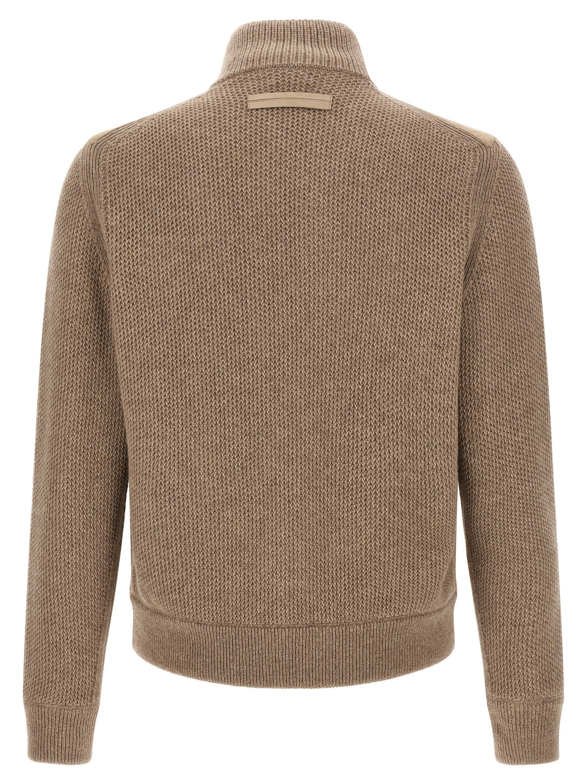 Zegna Suede Panel Cardigan