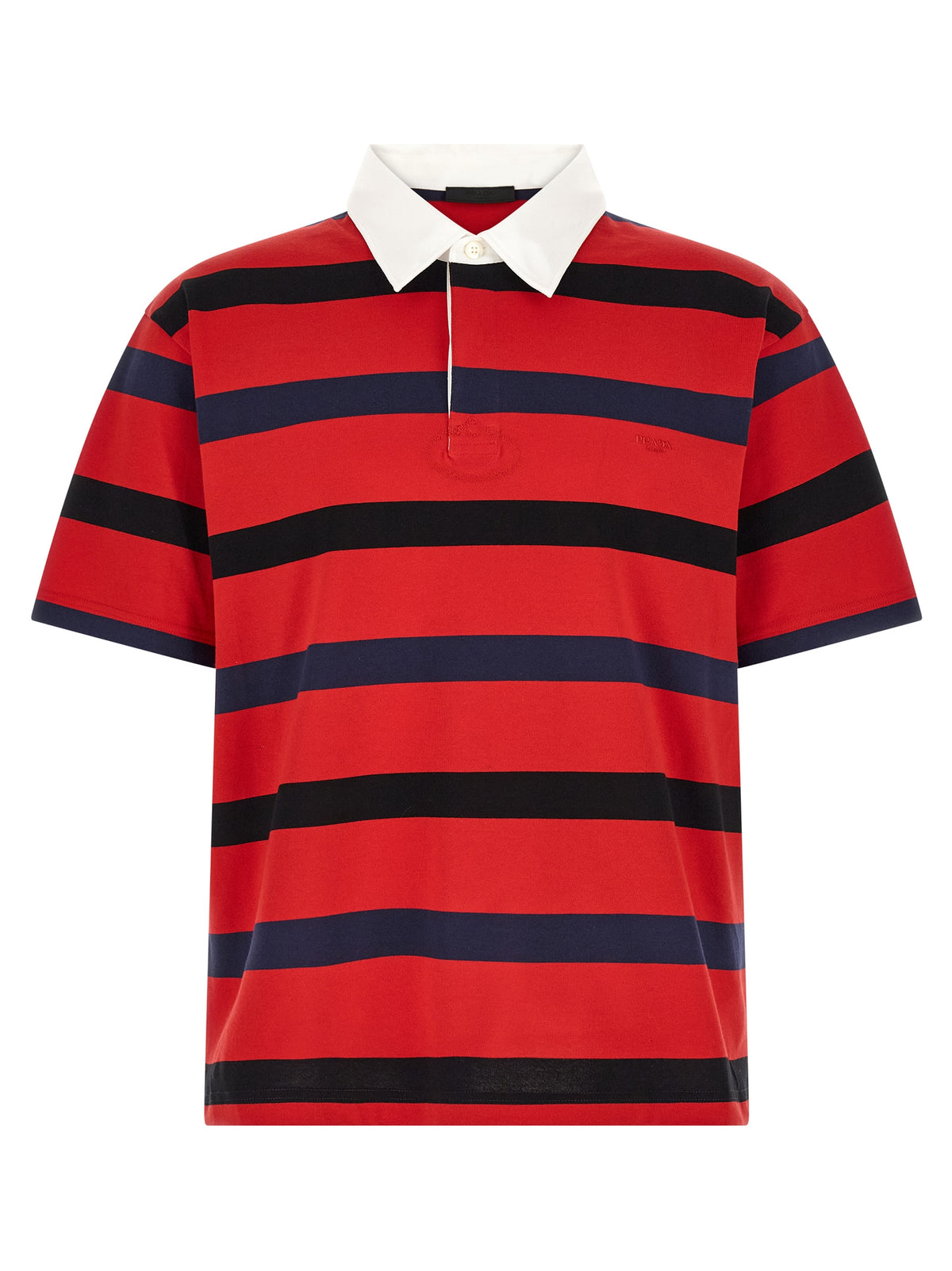 Prada Striped Polo Shirt