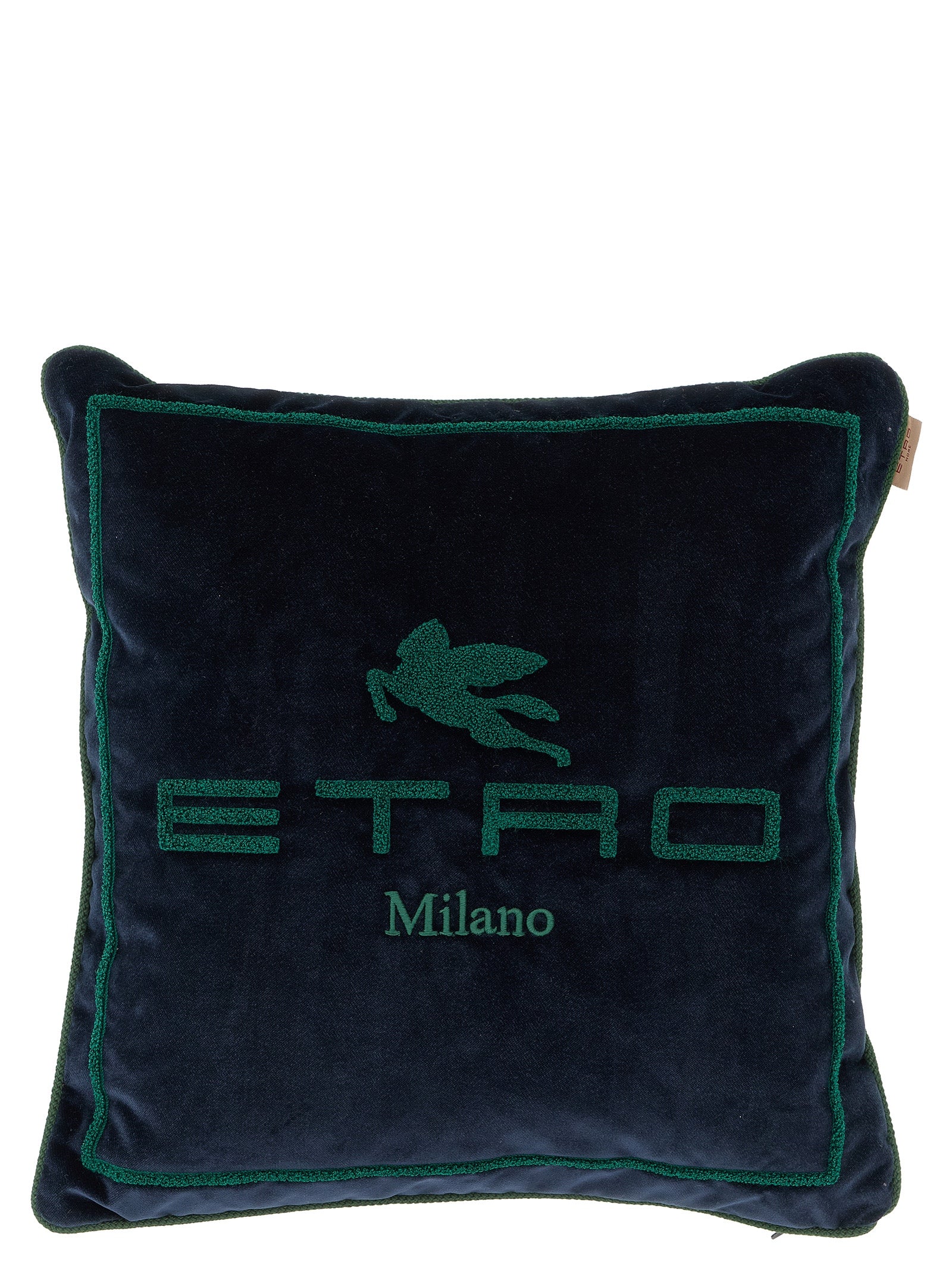 Etro Home Spunga Logo Cushion