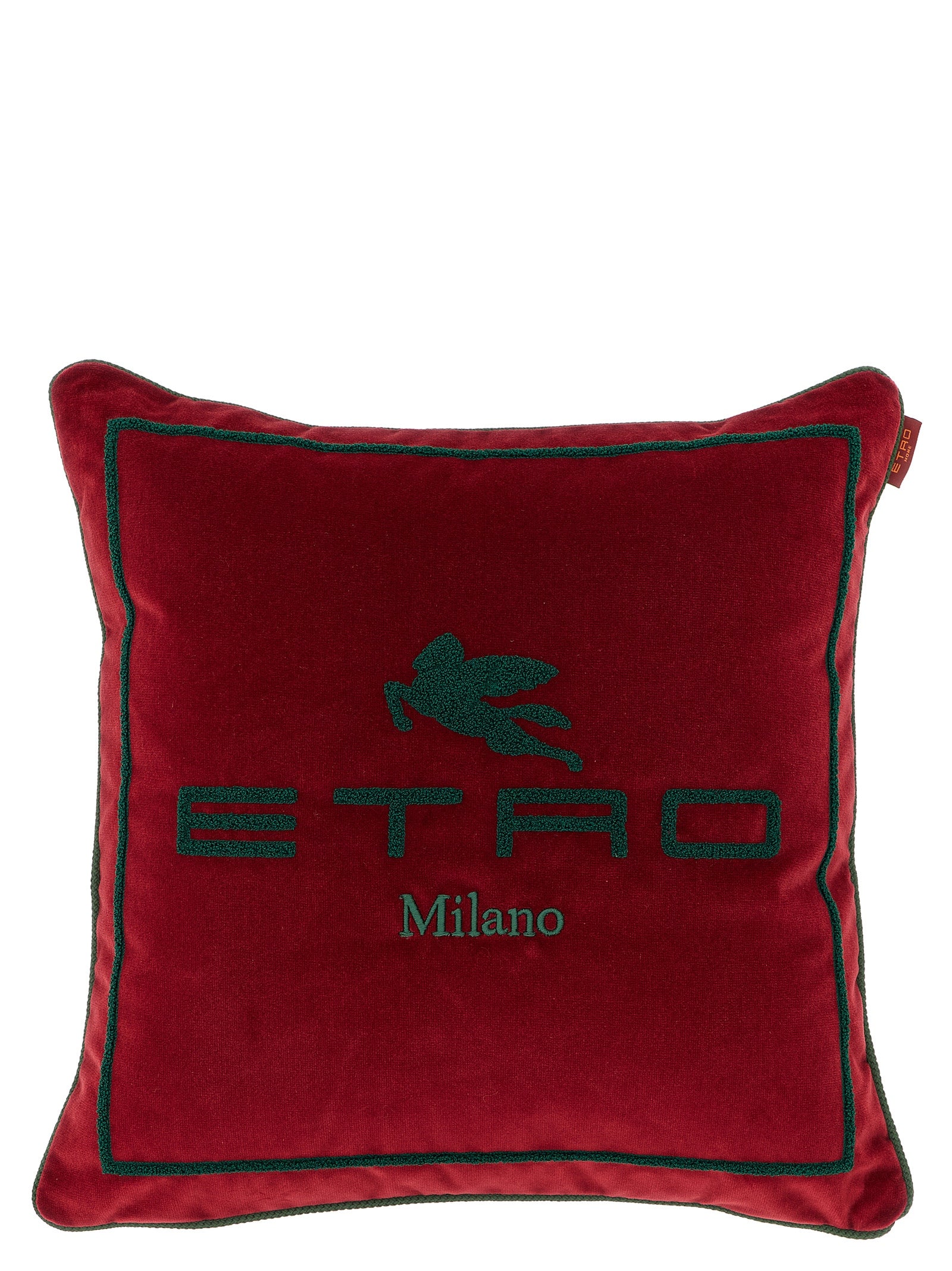 Etro Home Spunga Logo Cushion