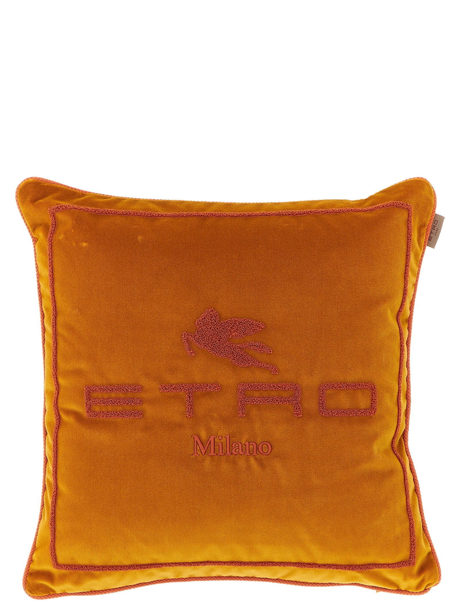 Etro Home Spunga Logo Cushion