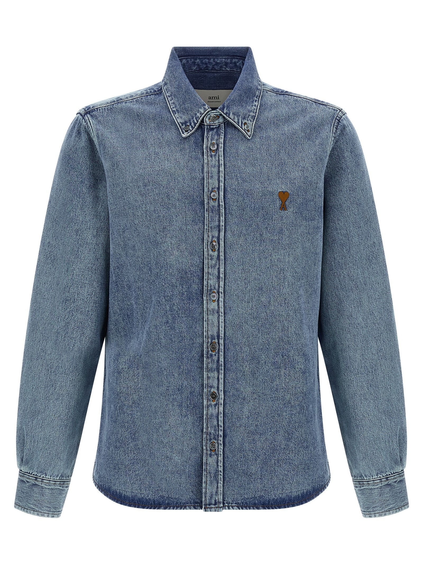 Ami Paris 'Ami De Coeur' Denim Shirt