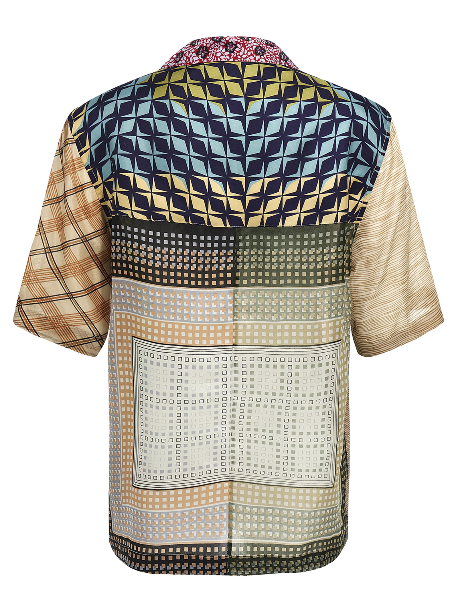 Marine Serre 'Regenerated Silk Scarves Bowling' Shirt