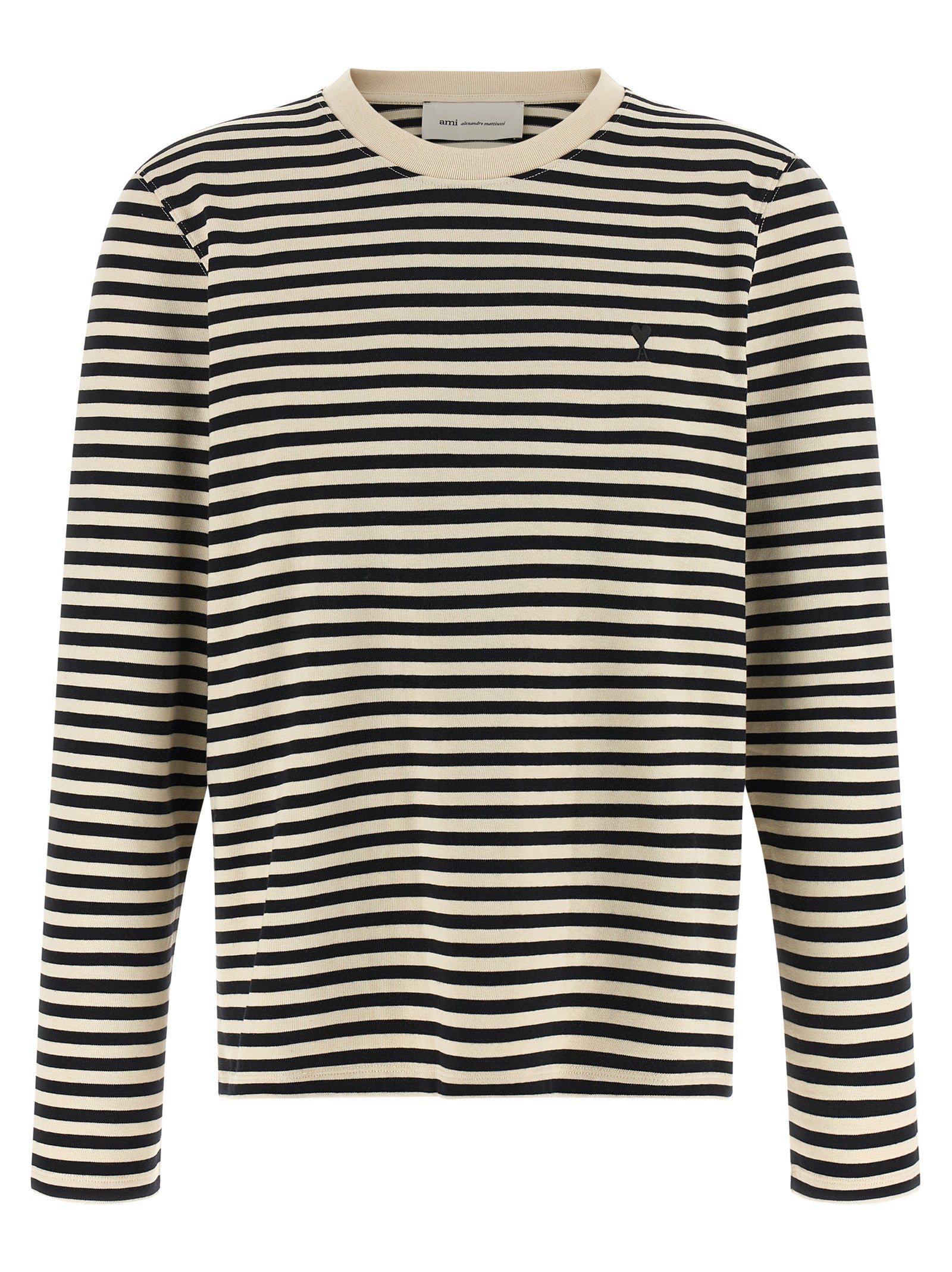 Ami Paris 'Ami De Coeur' Marinière T-Shirt