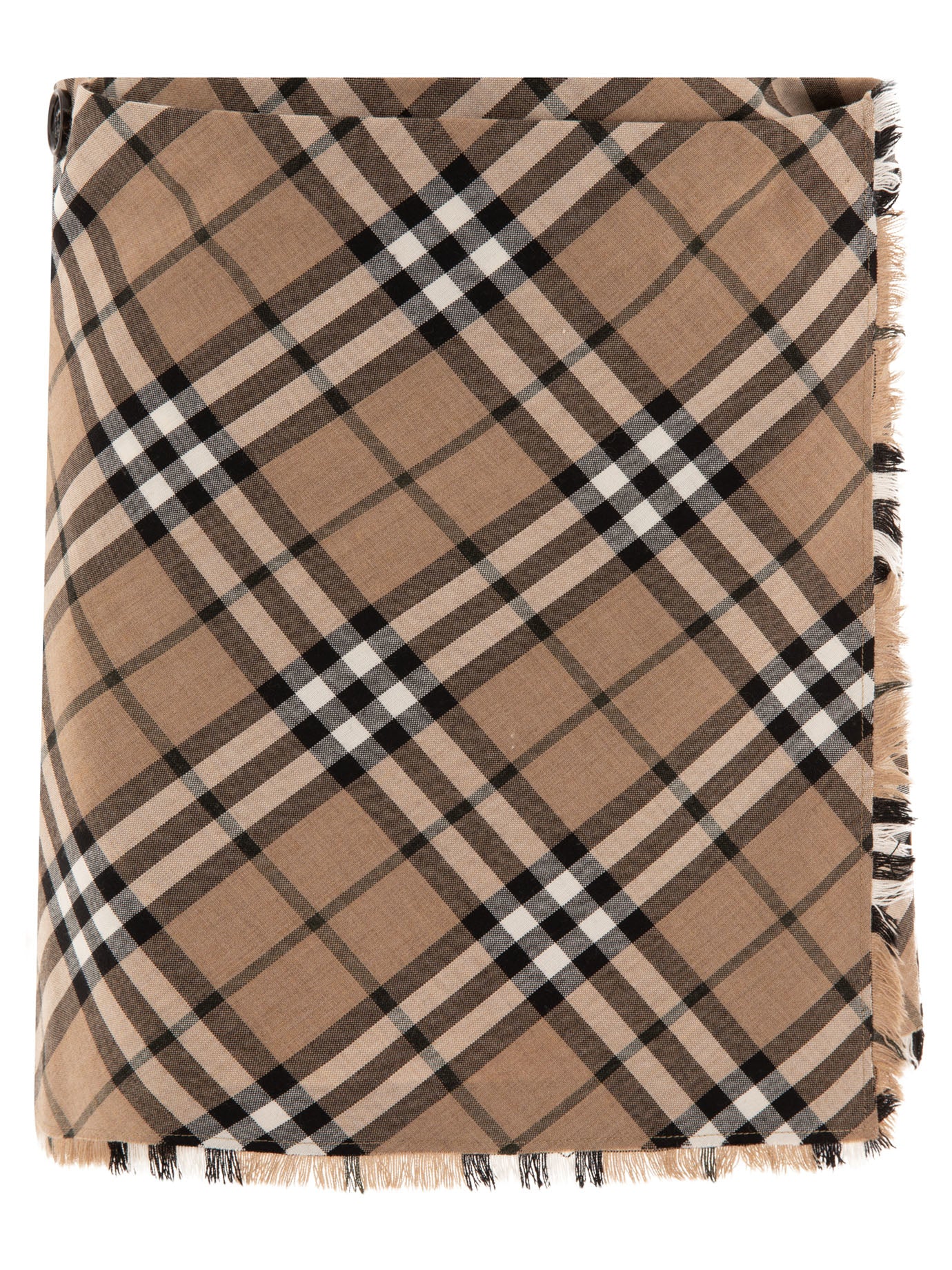 Burberry Check Wool Blend Mini Kilt